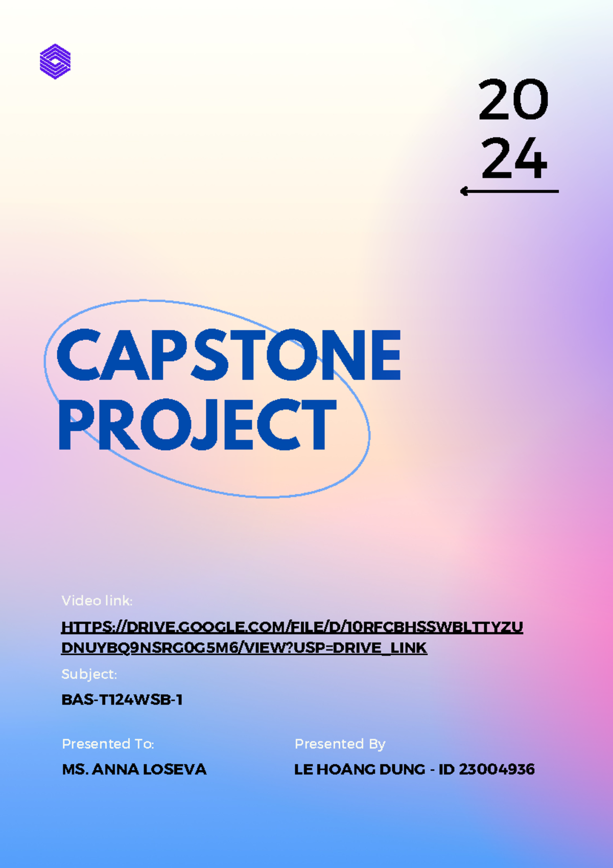 Capstone Project (BUS 202) - Final Assignment Overview and Reflections ...