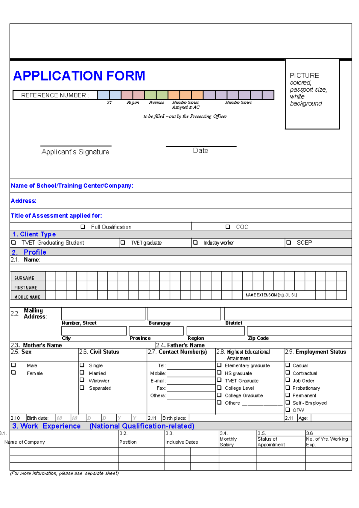 Application Form for Assessment Submission - Studocu