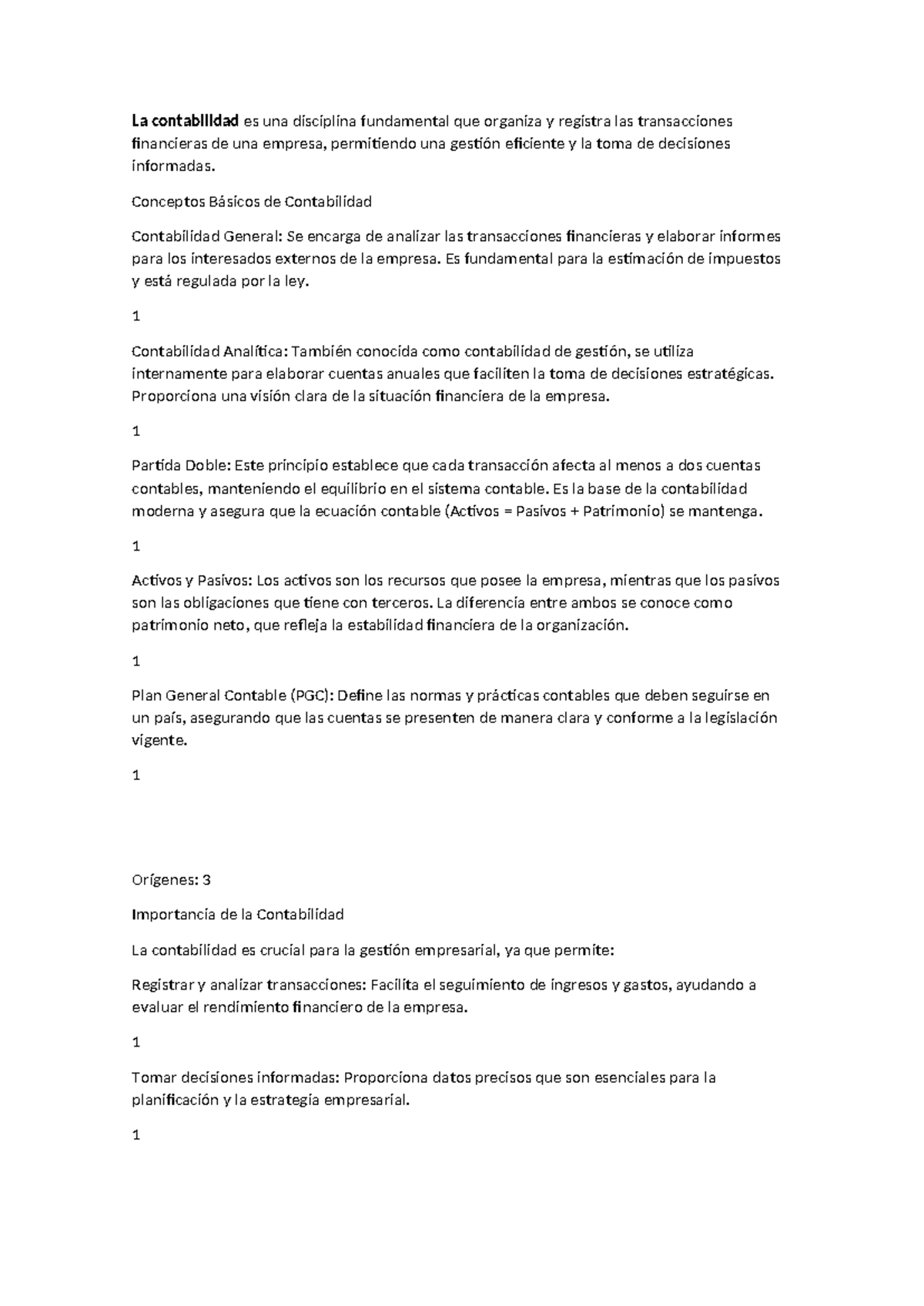 Conceptos Básicos De Contabilidad Curso De Contabilidad General Studocu