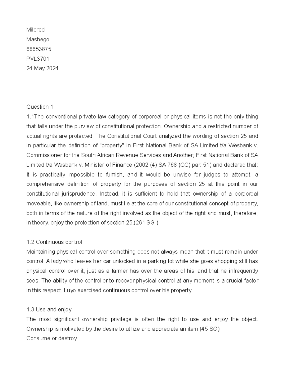 PVL3701 Final Exam Study Notes - Property Law 2024 - Studocu