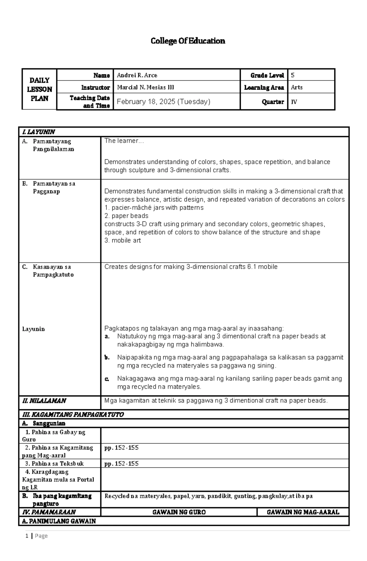Inbound 3141954189705038367 - DAILY LESSON PLAN Name Carl Benedict C ...