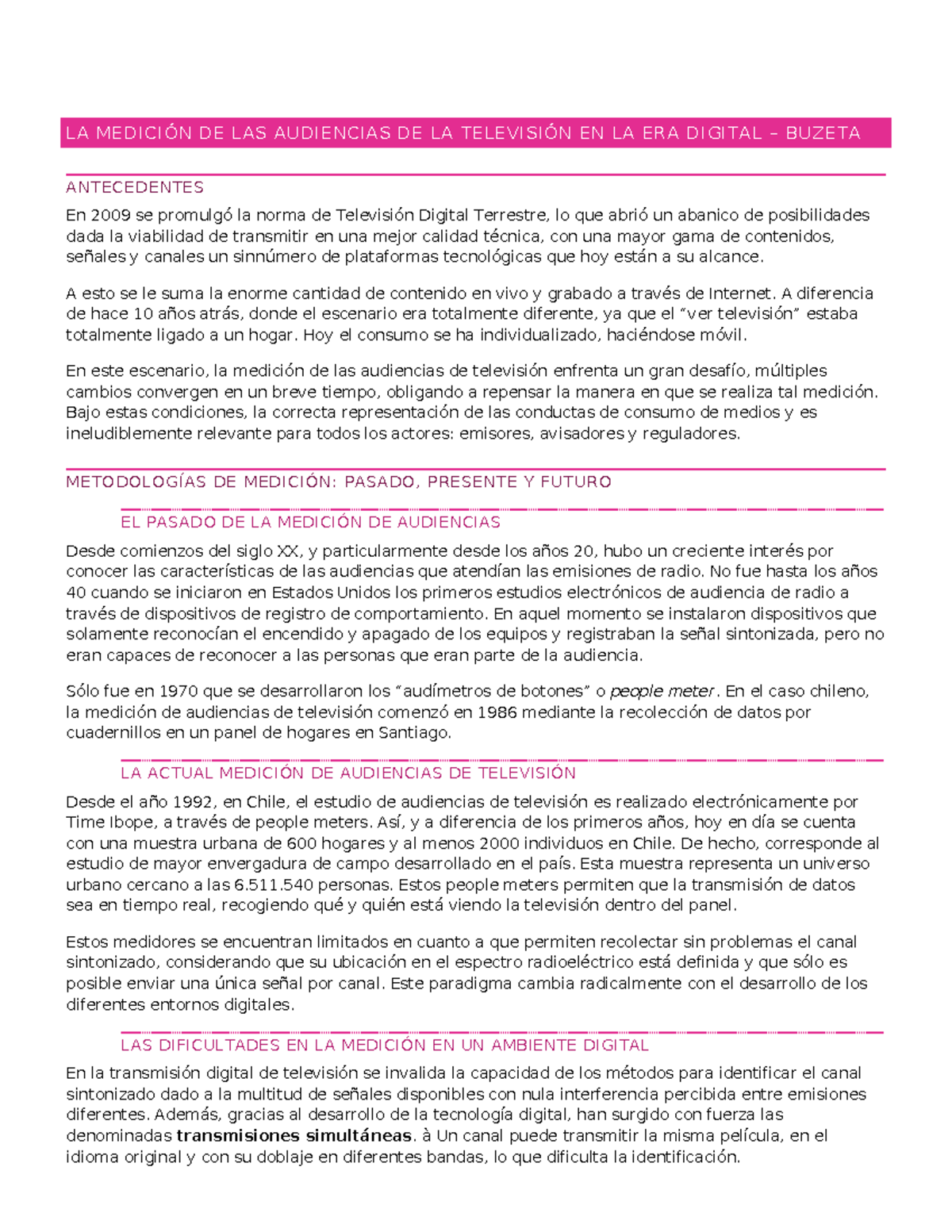 La medición de audiencias de televisión en la era digital: un análisis ...