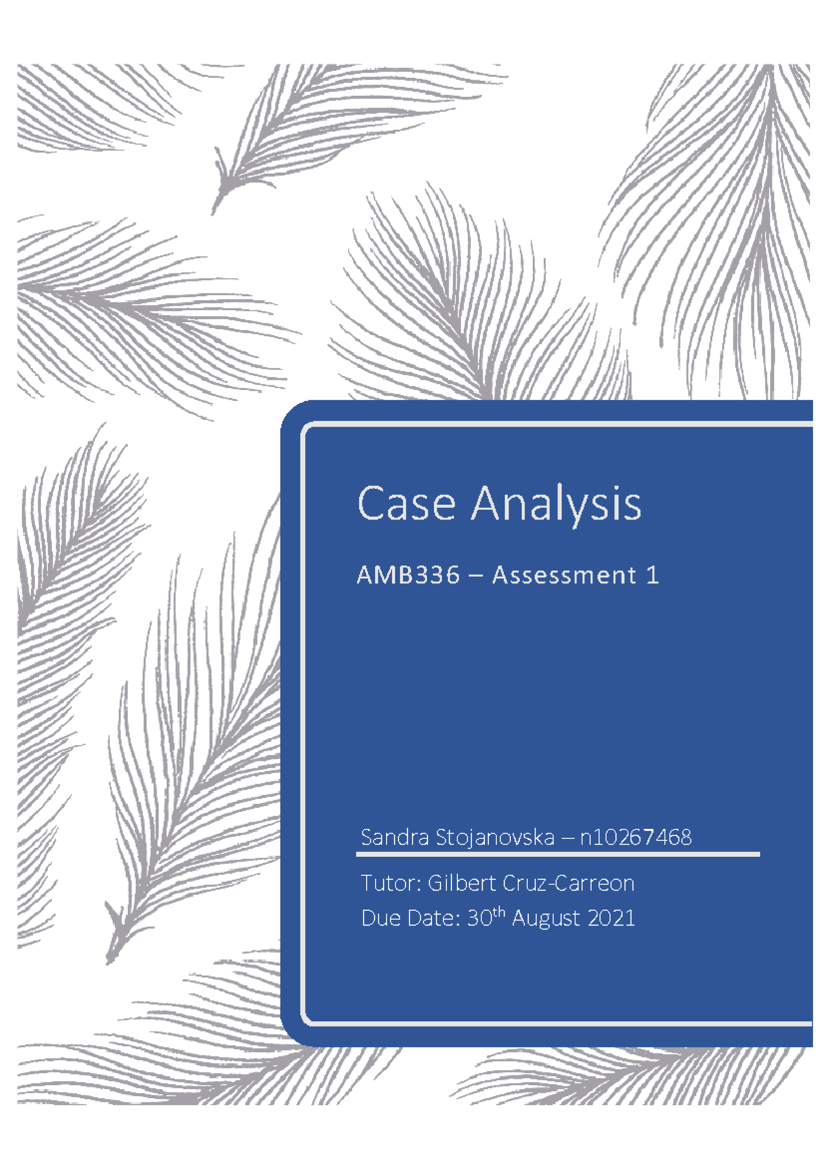 AMB336 Case Analysis on Ethical Practices in Textile Outsourcing - Studocu