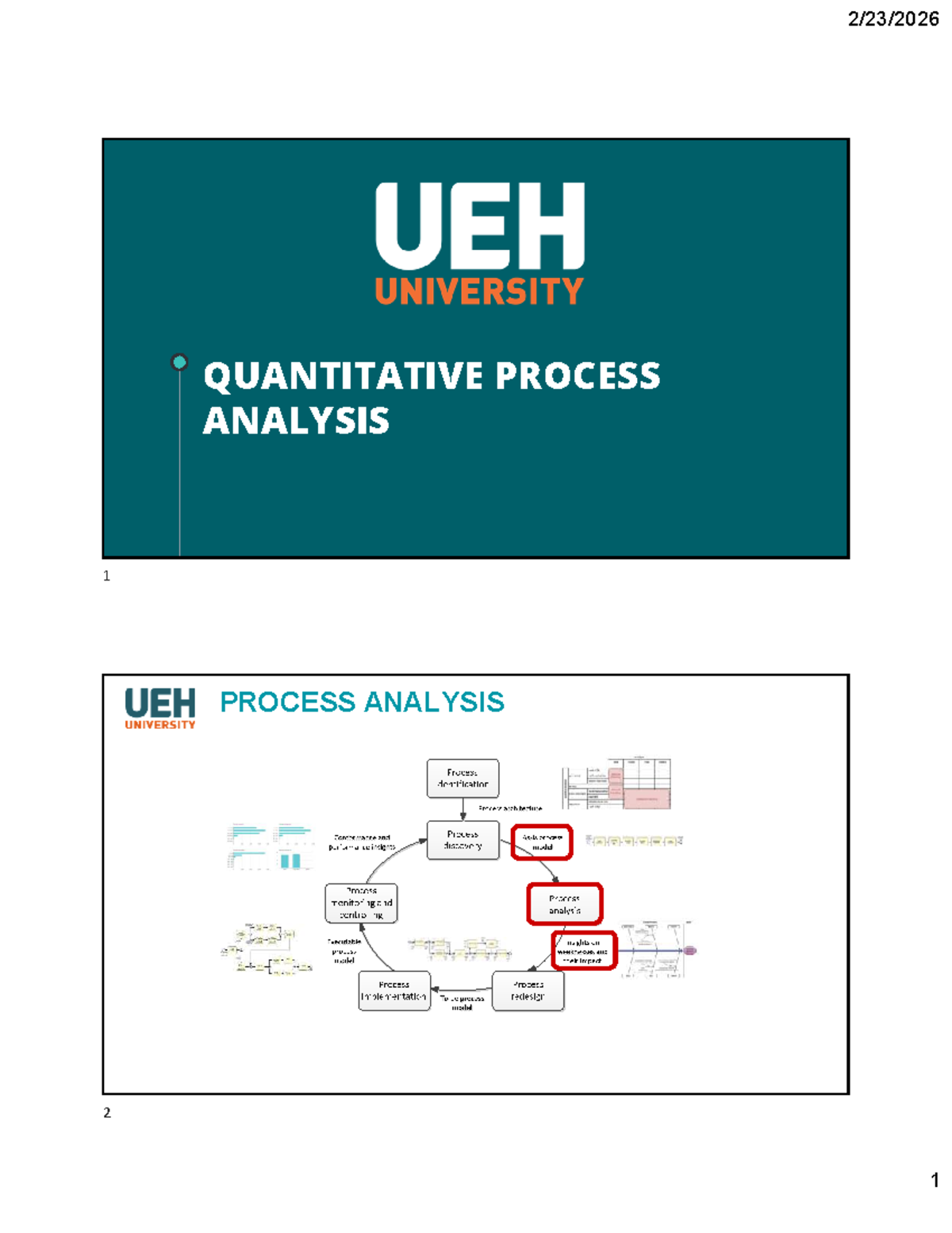 Quantitative Process Analysis Techniques - Course Code: QPA 5 - Studocu