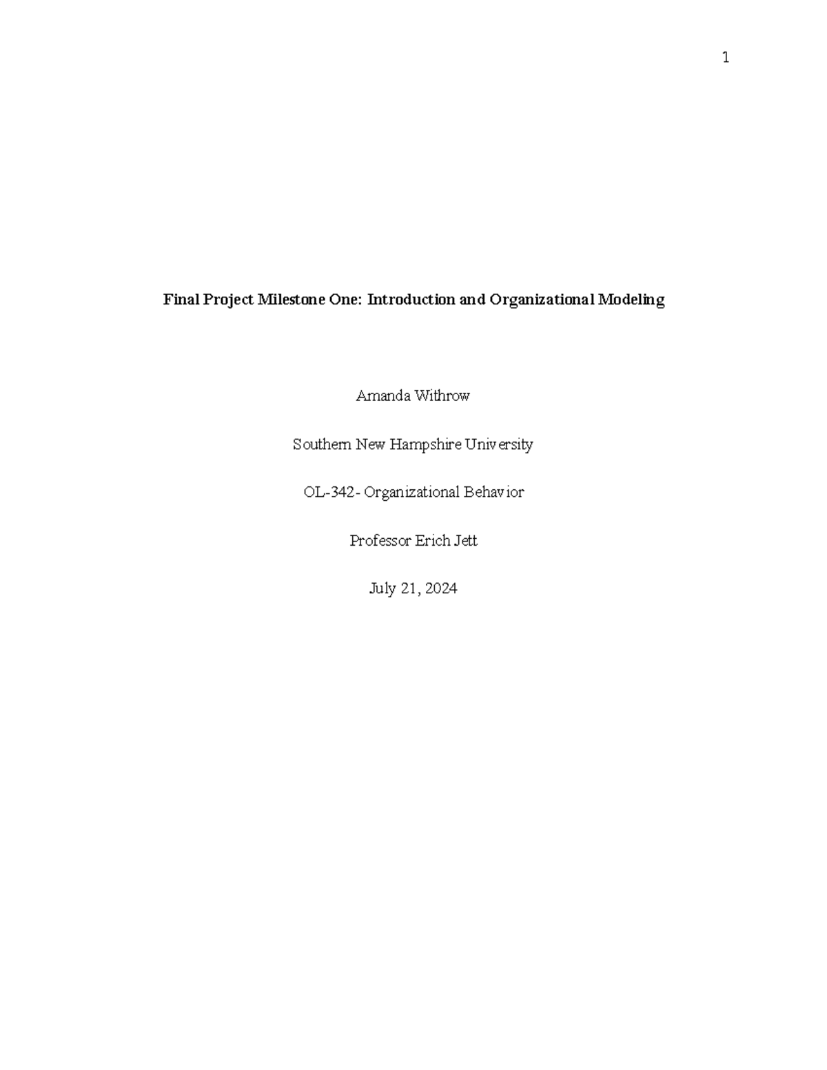 OL-342 Final Project Milestone 1: Intro & Org Modeling of GM Crisis ...