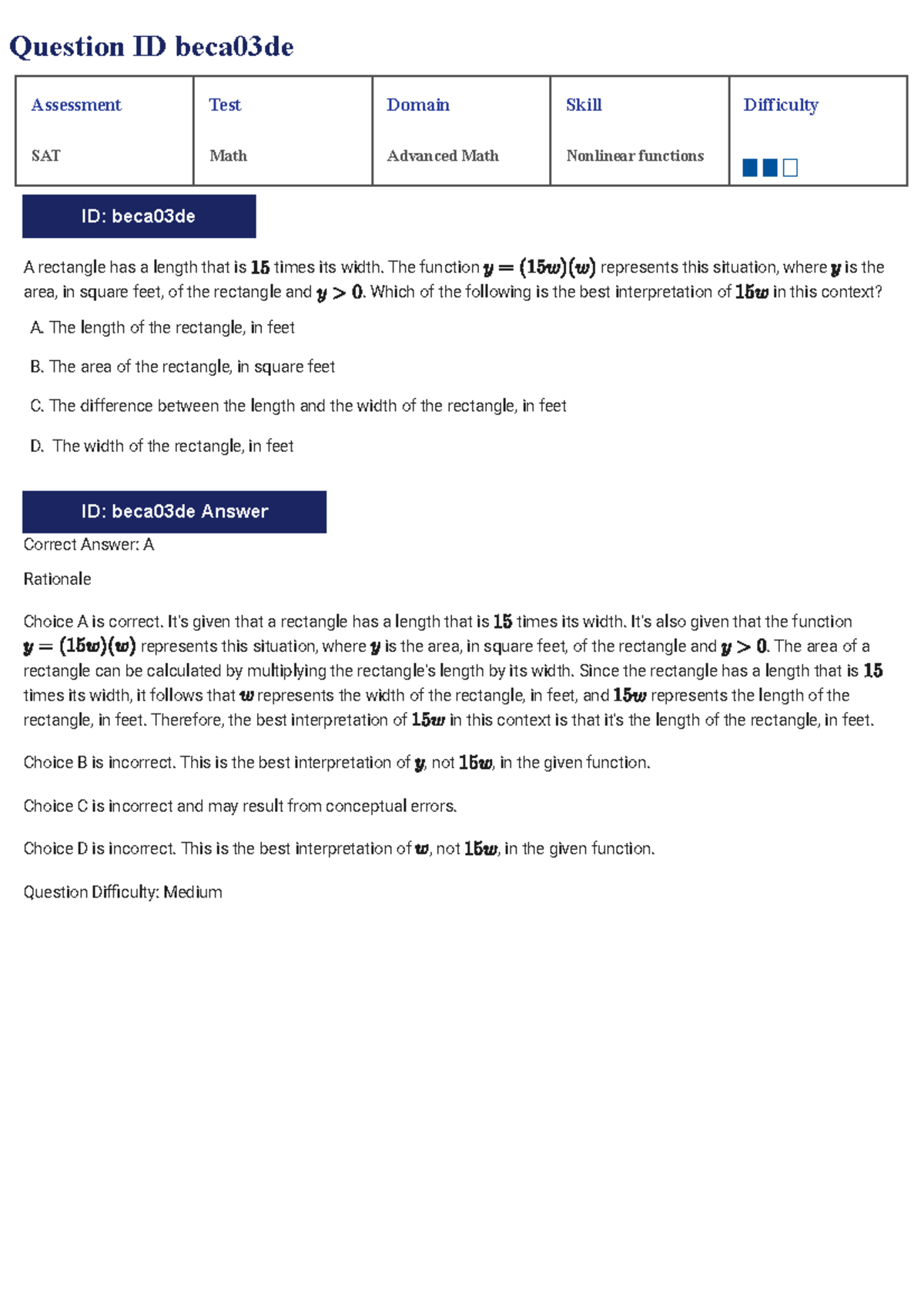 SAT Advanced Math - Geometry Questions and Answers - Studocu