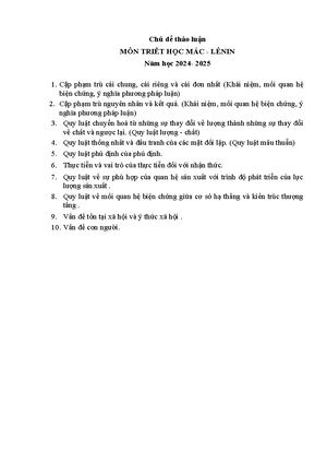 [Solved] Trnh by quan im ca trit hc Mc Lnin v ni dung nguyn l v mi lin ...