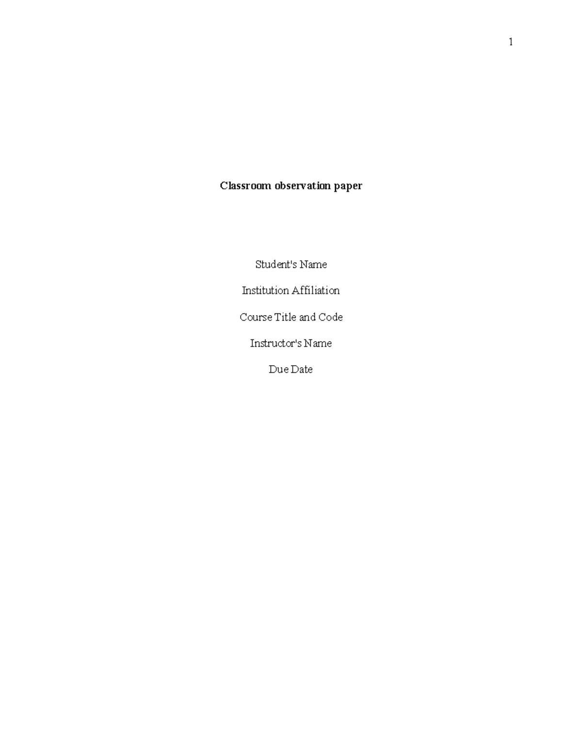 Classroom Observation Insights: Strategies for Engaging Learners in ...
