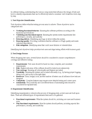 Software Testing - Study Notes & Assignments - Studocu