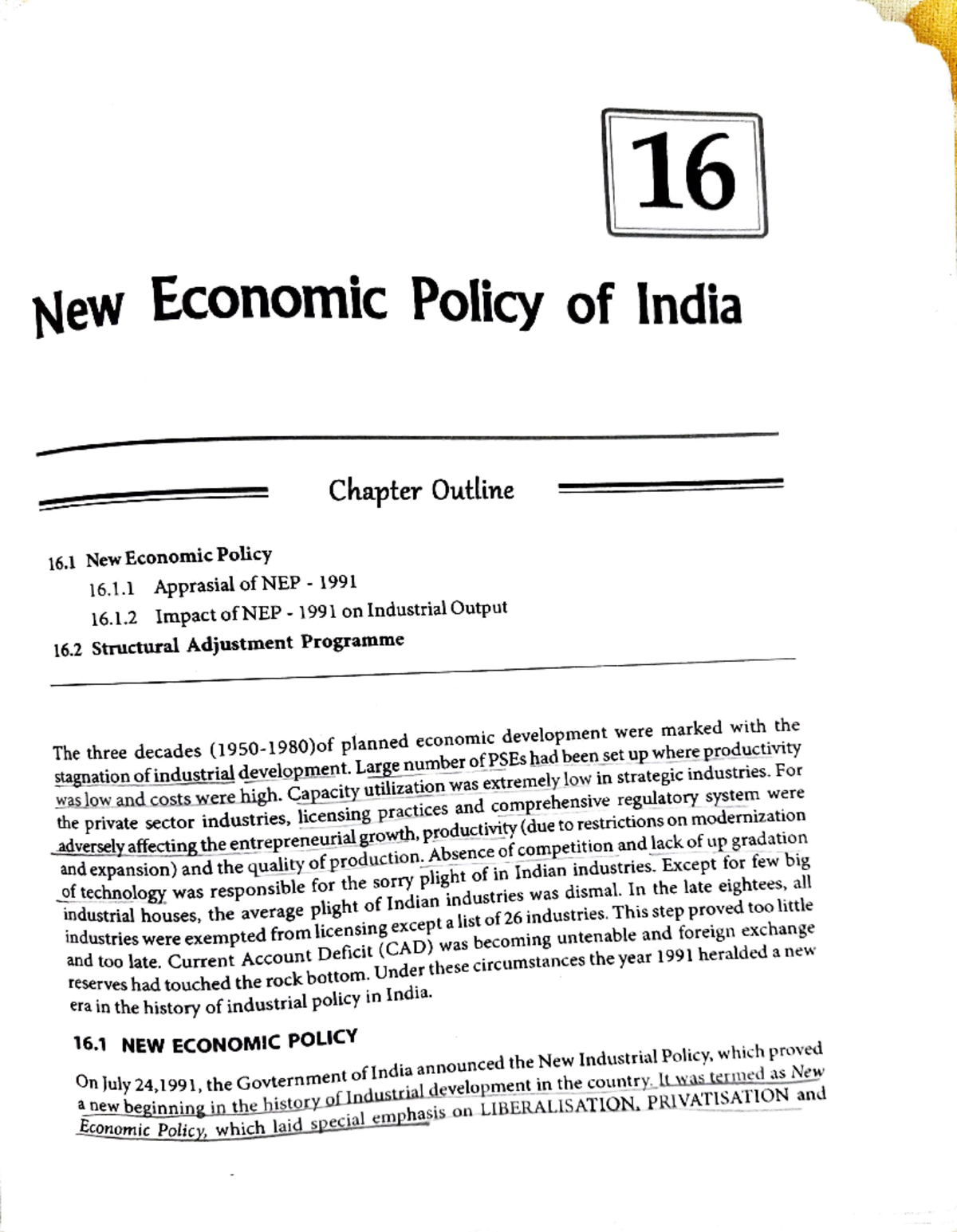 New Economic Policy in India Economics - 16 New Economic Policy of ...