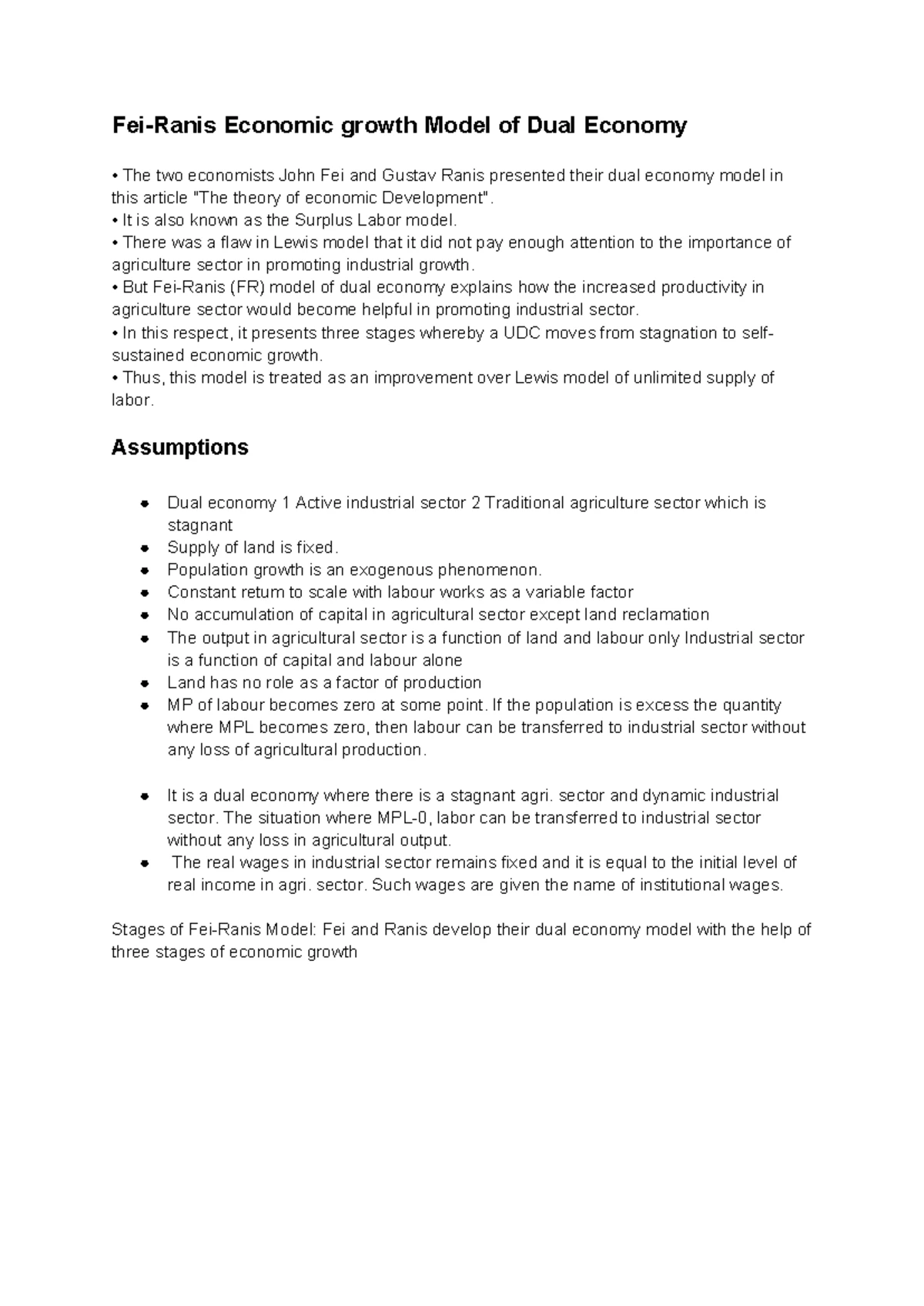 Dual Economy-1 - Summary BA Economics - DUAL ECONOMY Dual economy ...