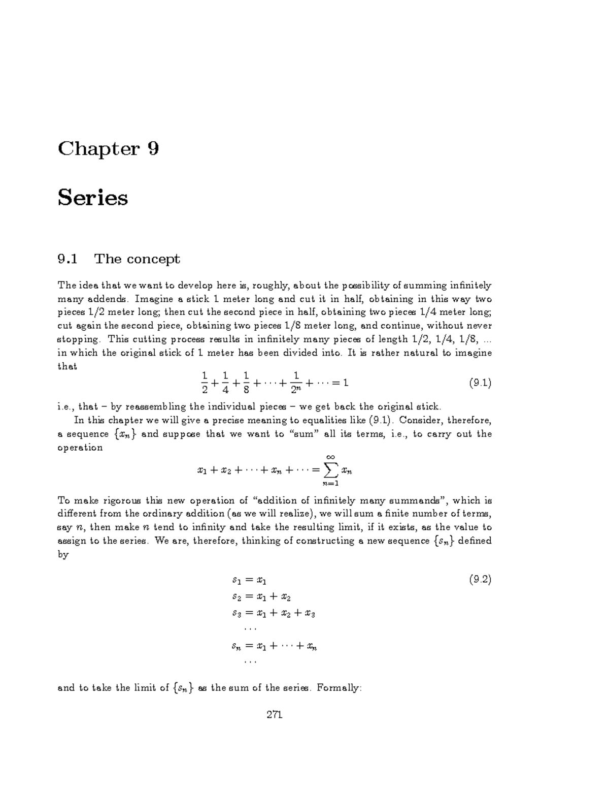 Chapter 9: Series and Their Convergence Criteria (MATH 101) - Studeersnel