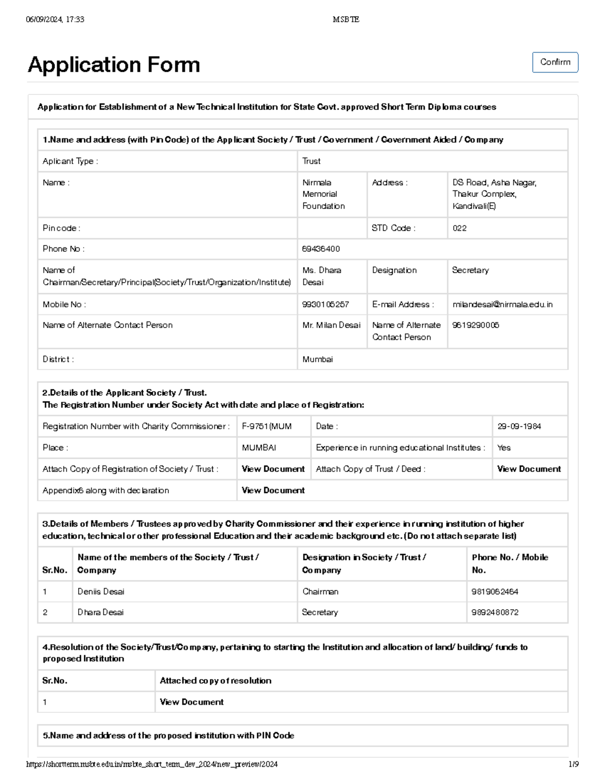 Msbte-Final Form - asdasdasd asd asd a sd asd - Application Form ...