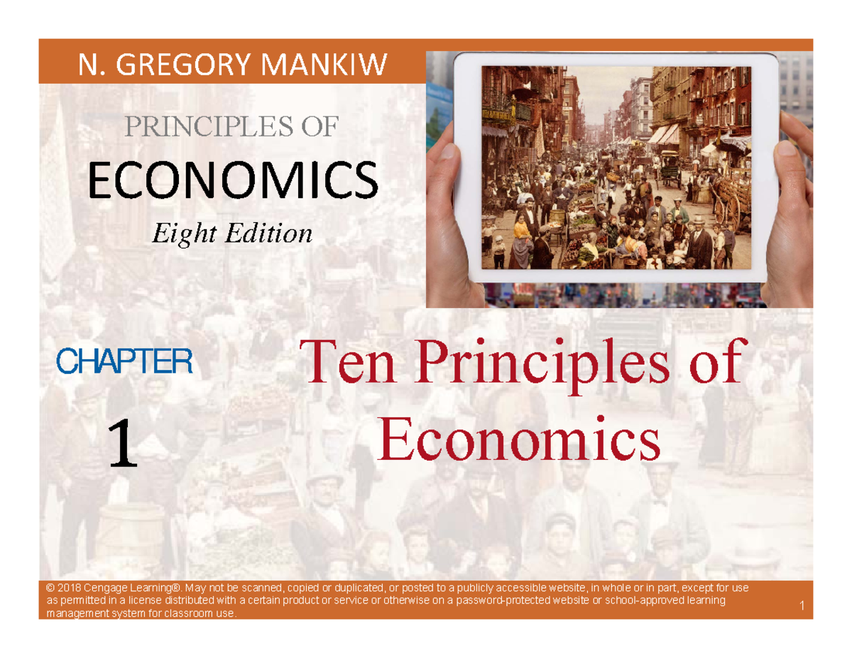 Mankiw Ch 1: Overview of the Ten Principles of Economics - Studocu
