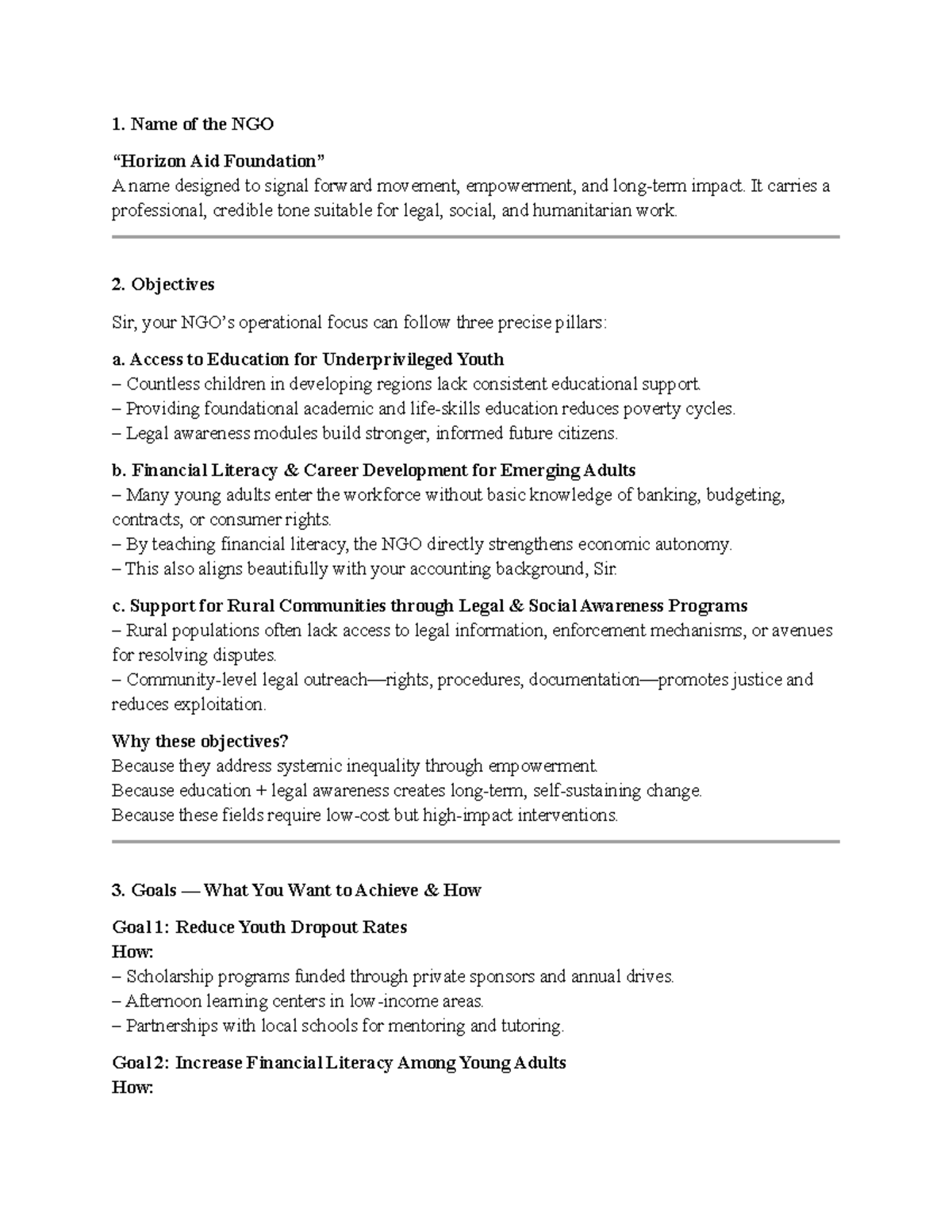 NGO Aid: Empowerment Strategies & Objectives - Assignment Draft - Studocu