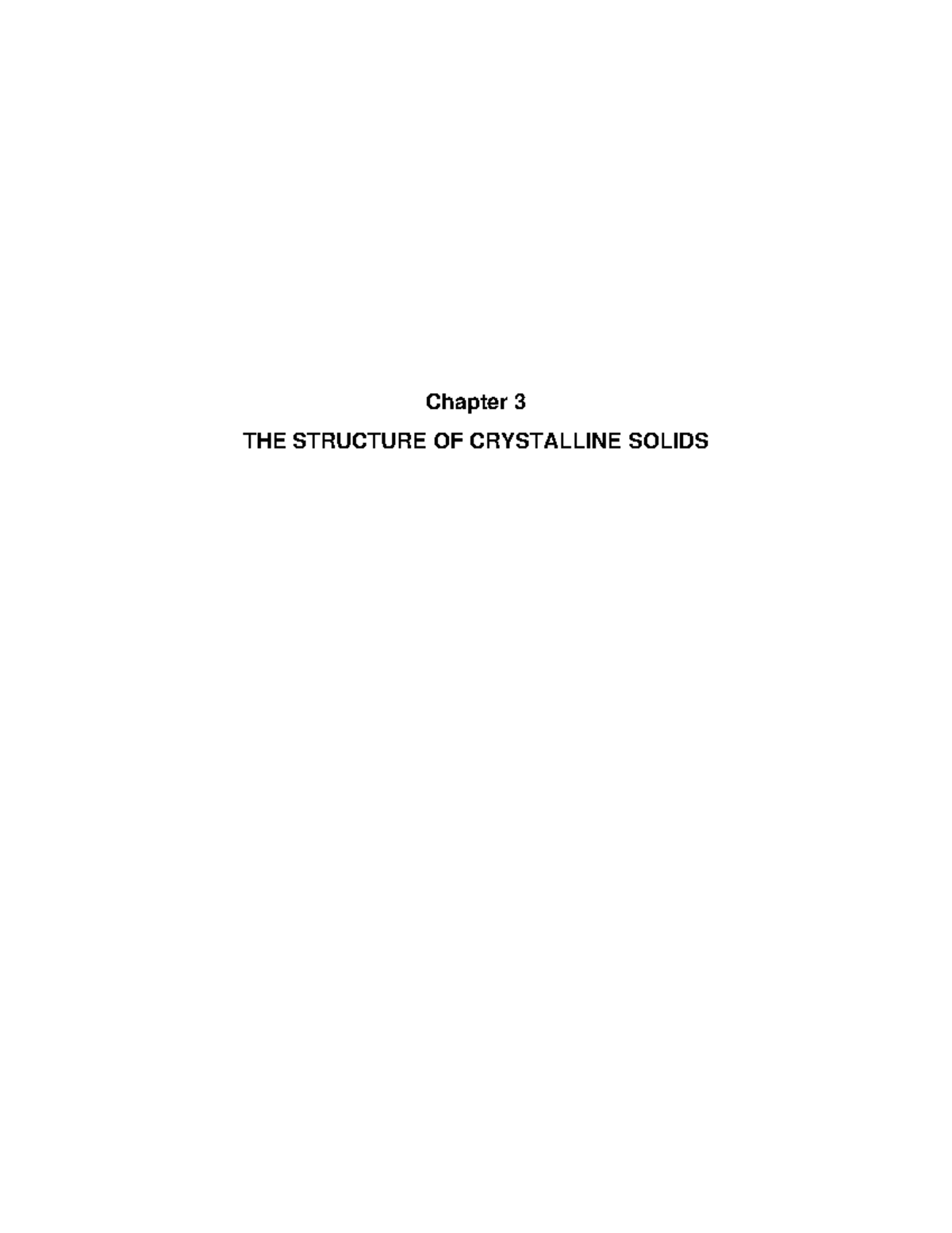 Chapter 3: The Structure of Crystalline Solids Explained - Studocu