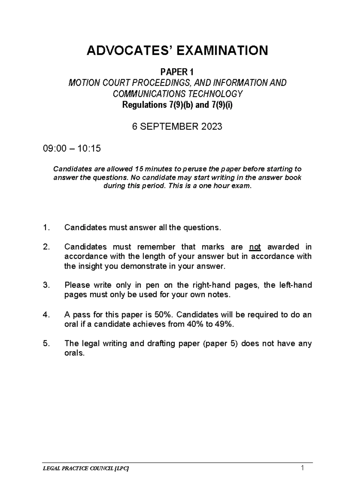 April 2023: Motion Court Q&A - Legal Principles & Case Analysis - Studocu