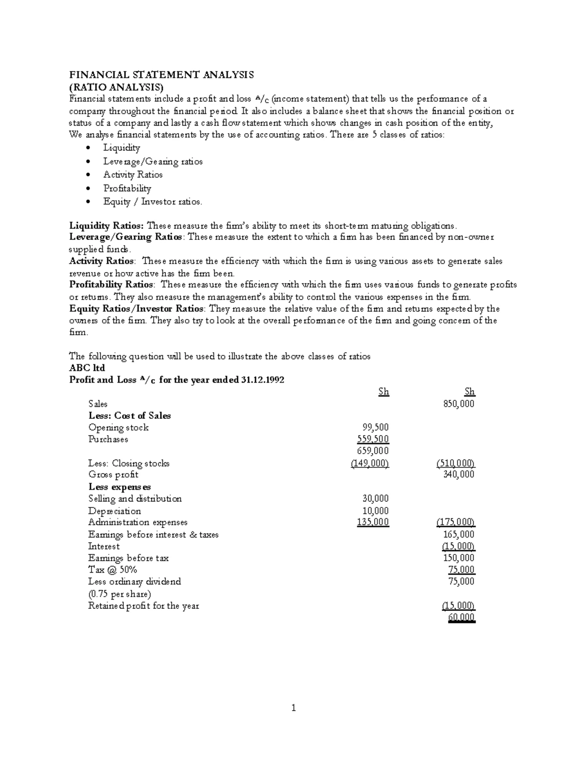 FIN 101: Financial Planning Techniques and Objectives - Study Notes ...