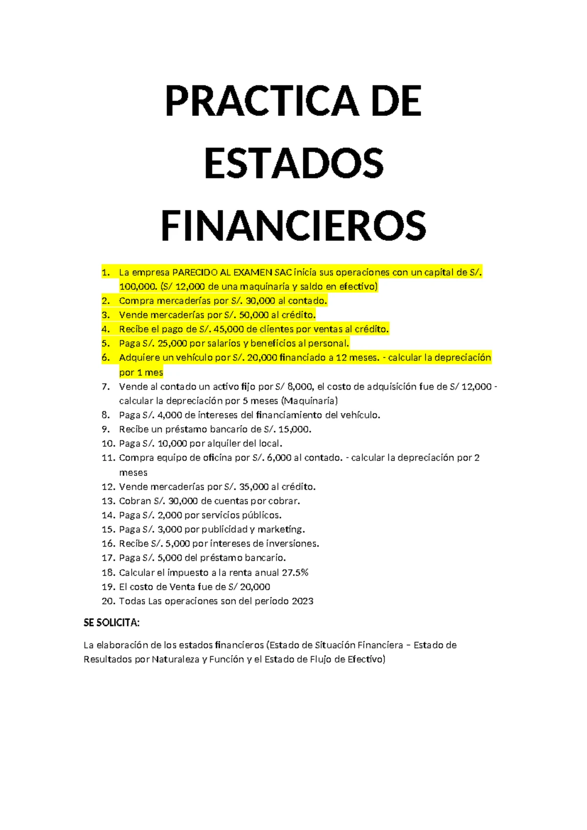 Análisis de Estados Financieros 2022-2023: Ratios y Recuperación - Studocu