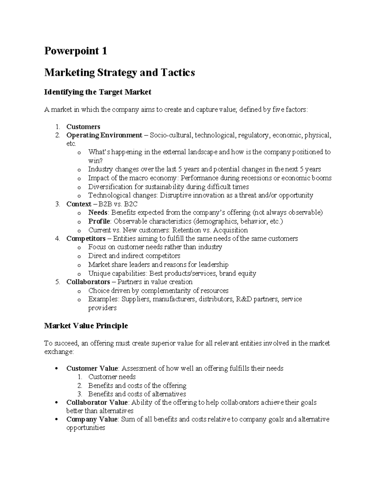 Marketing Strategy and Targeting Techniques (Business 101) - Powerpoint ...