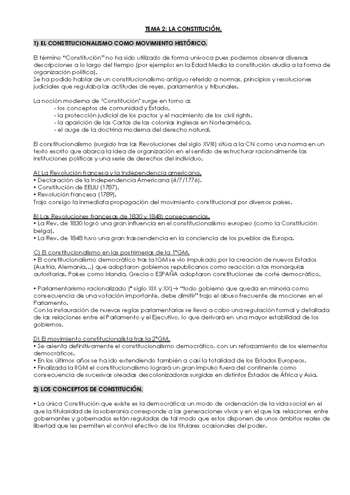 Tema 1: El Estado y su Evolución en el Derecho Constitucional CSF - Studocu