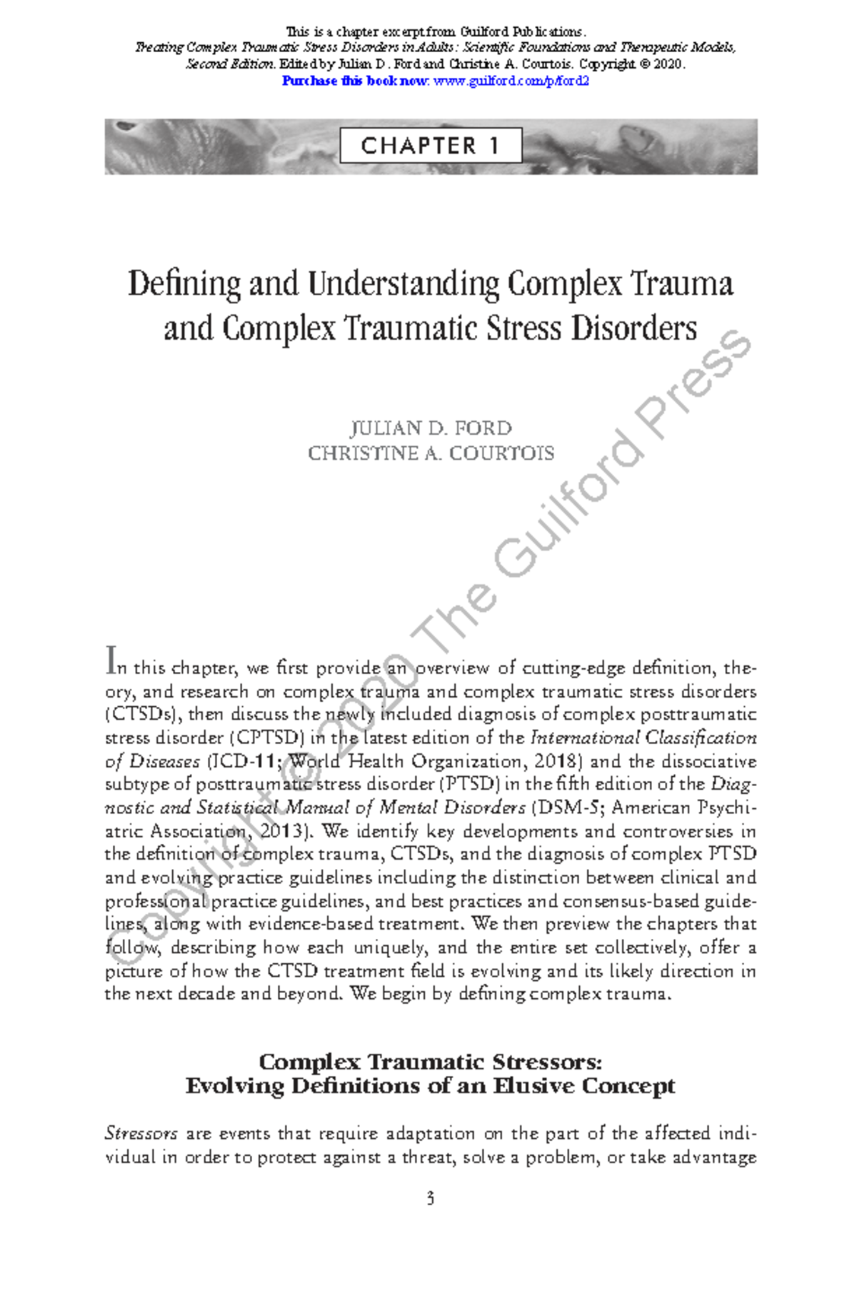 Defining and Understanding Complex Trauma and CTSDs: Key Insights - Studocu