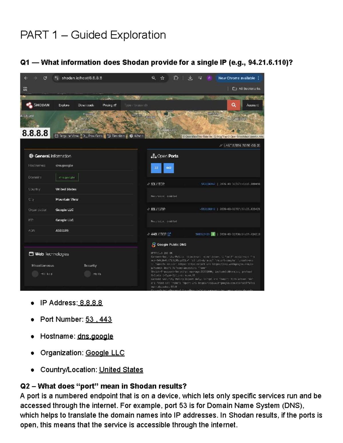 ITM820 - Lab 4: Shodan Exposure Analysis and Security Strategies - Studocu