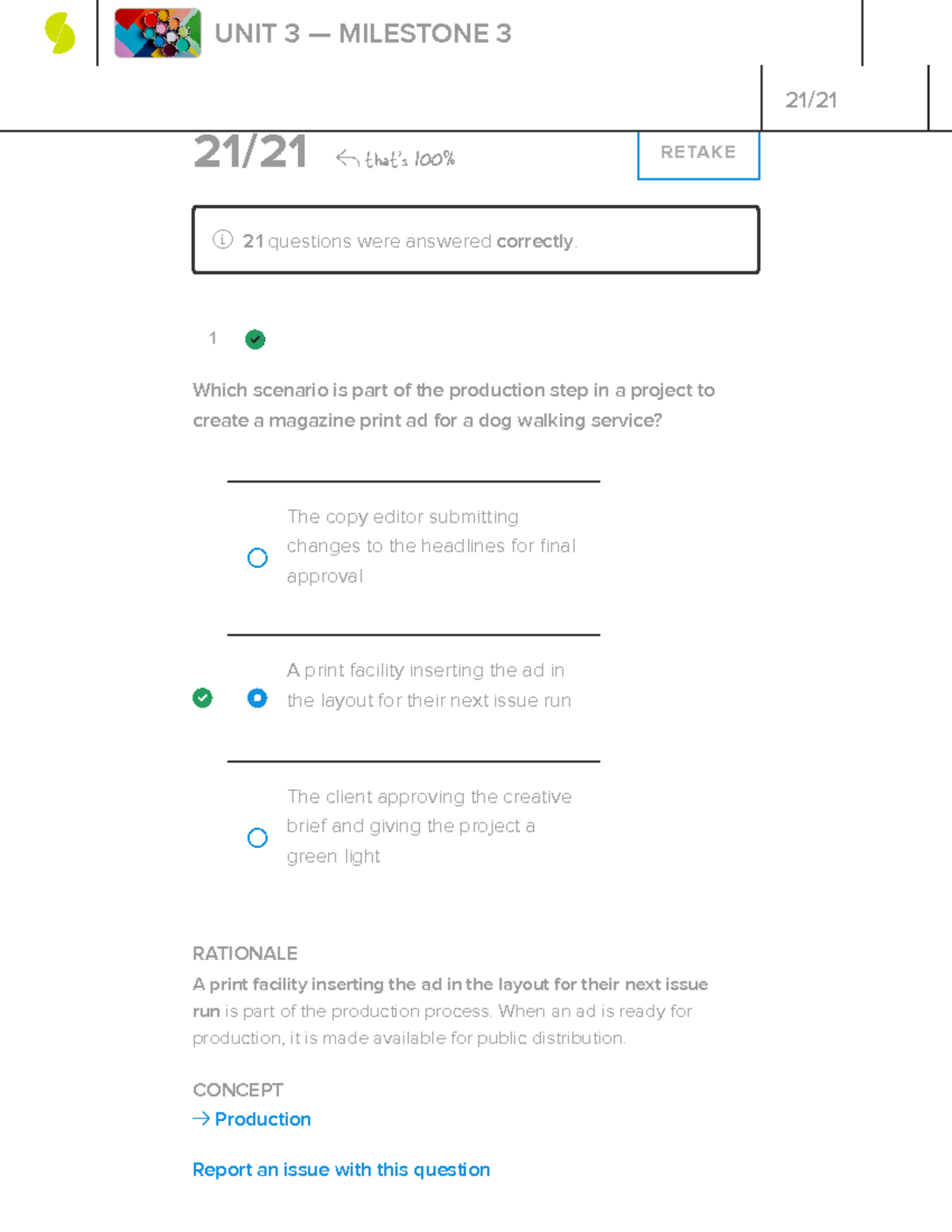 Sophia Visual Communication Milestone 3 Study Notes 2023 - Studocu
