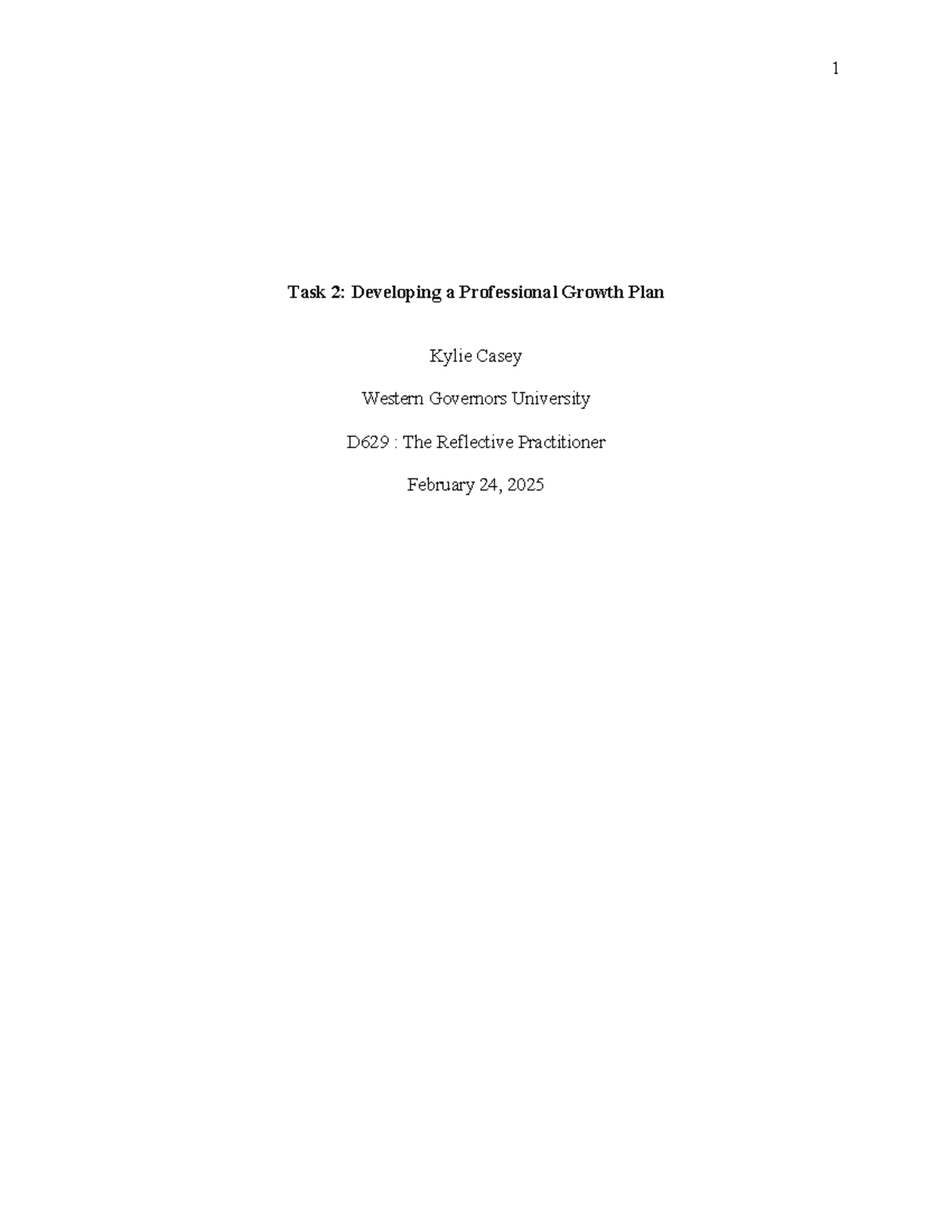 D629 Task 2: Developing a professional growth plan for ESOL students ...