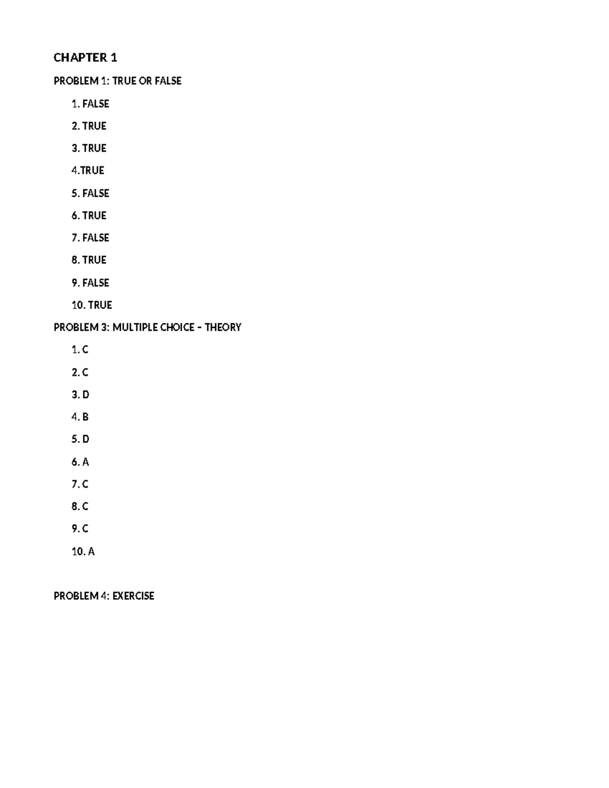 Business Combination Answers: Chapter 1 Problems & Solutions - Studocu