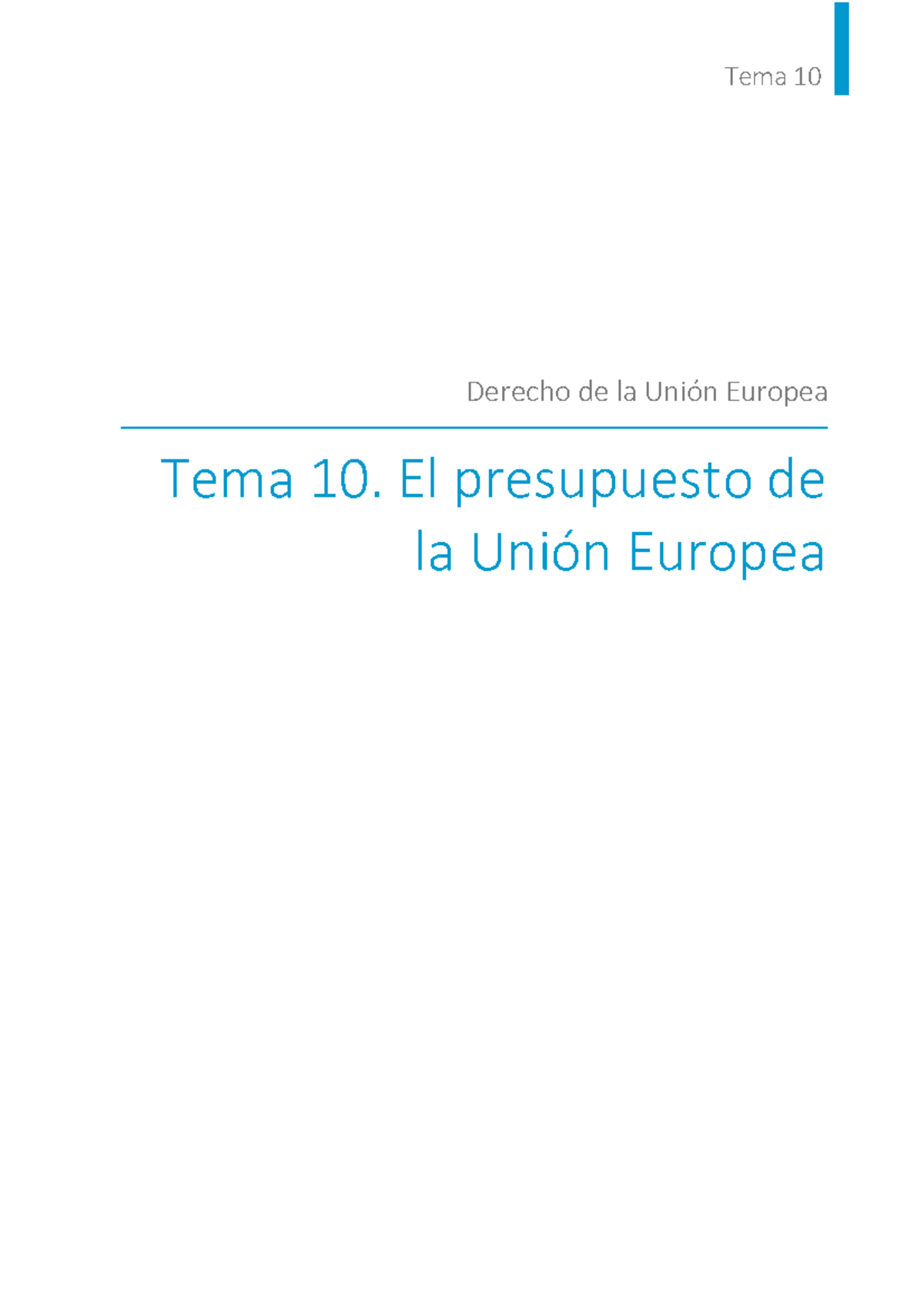 7757108 full 6678 Tema 10 - Tema 10 Derecho de la Unión Europea Tema 10 ...