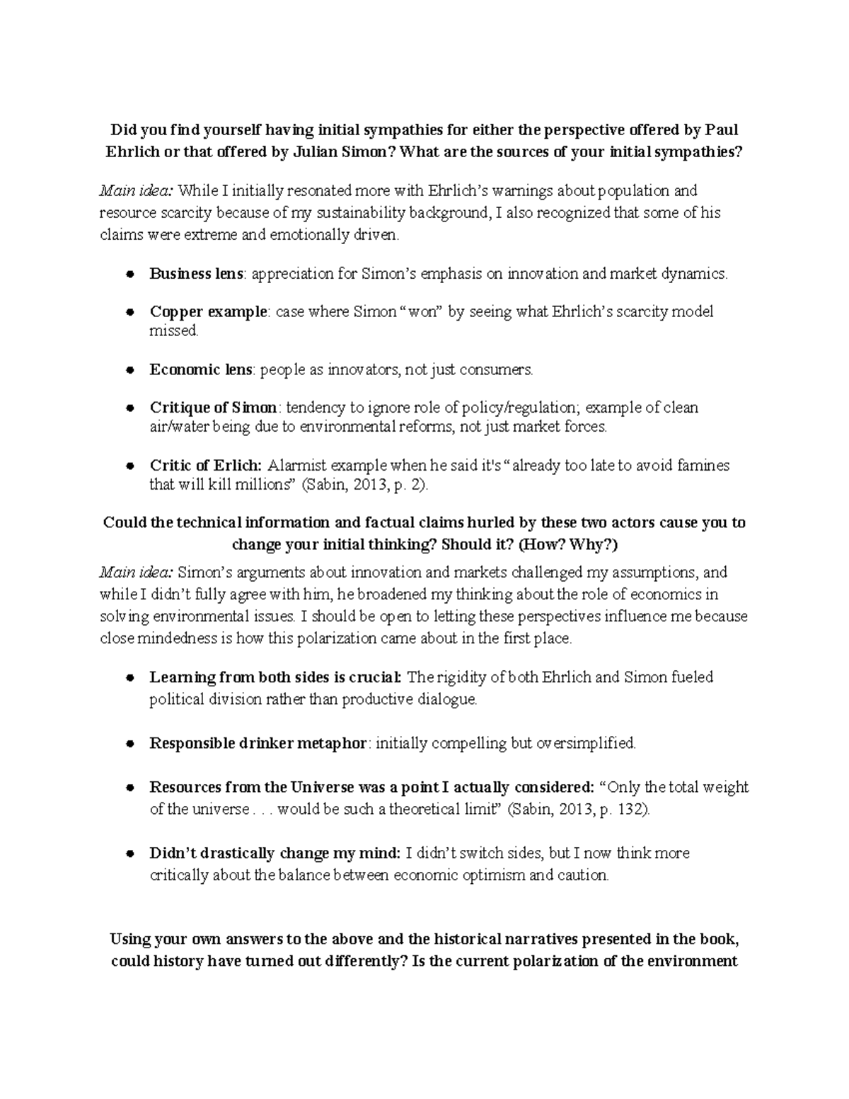 ENG 201 - The Bet Essay Notes: Balancing Innovation and Scarcity ...