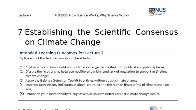 L07 Detailed Notes - nil - 7 Establishing the Scientific Consensus on ...