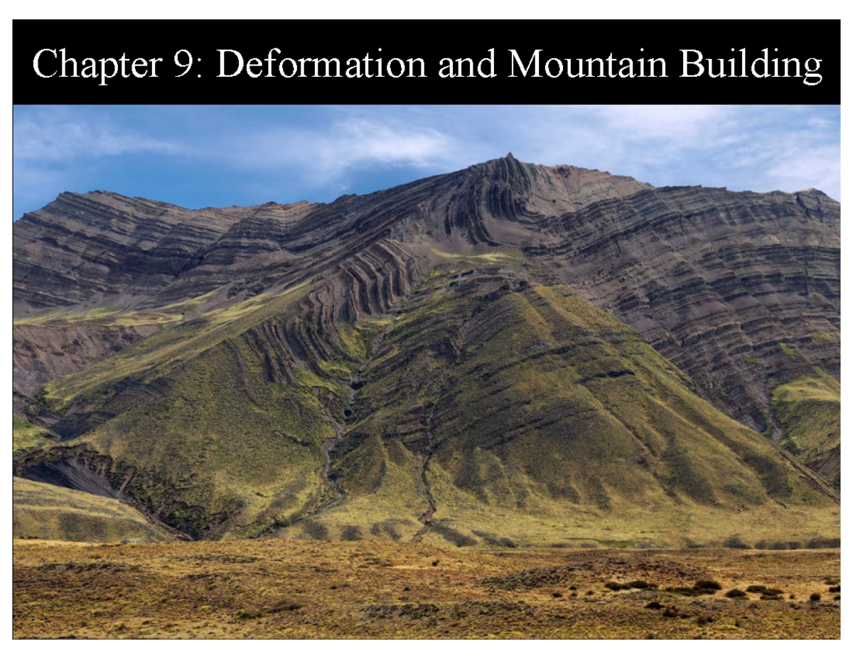 Lecture Notes On Geologic Deformation Chapter 9 Geo 101 Studocu