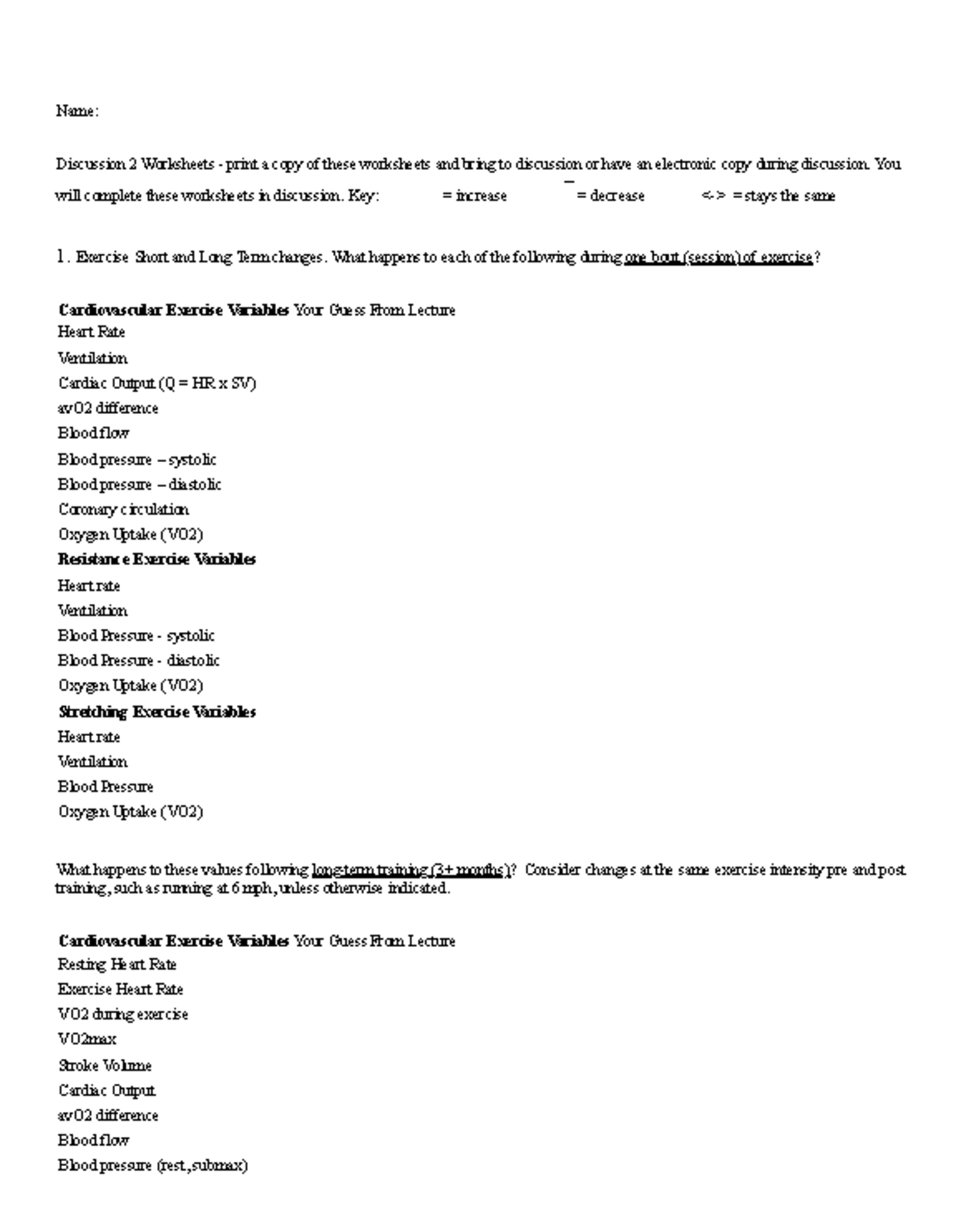 Untitled Notebook - Discussion two - Name: Discussion 2 Worksheets ...