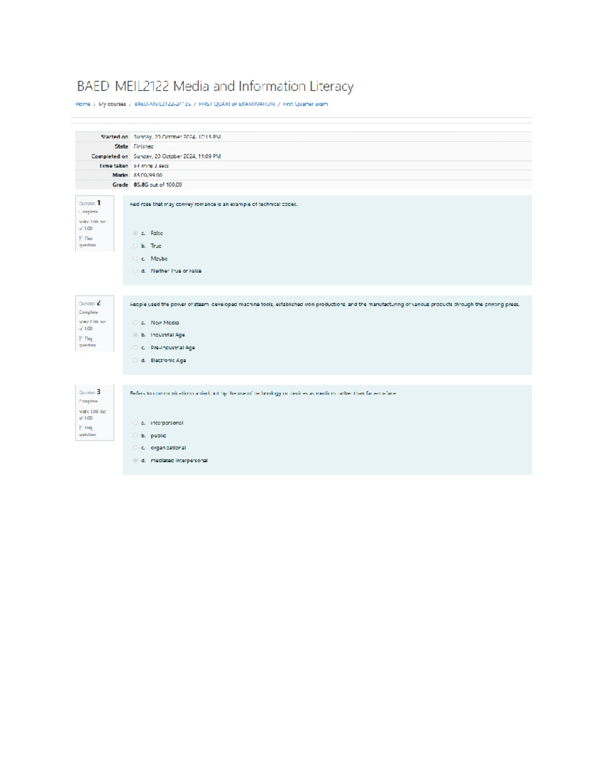 BAED-GBIO2122-2322S - Second Quarter Biology Exam Review - Studocu