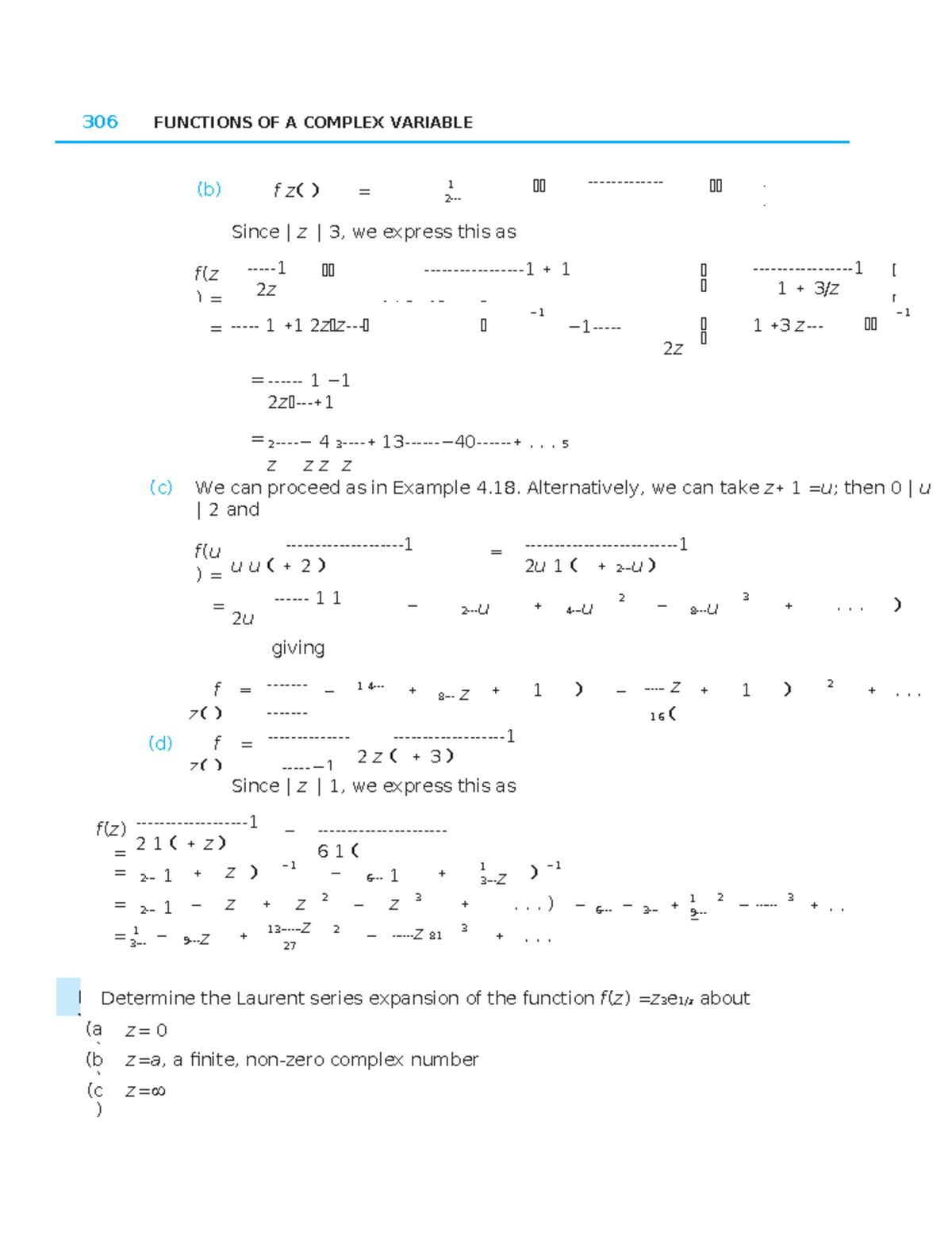 Advanced Modern Engineering Mathematics 330: Functions of a Complex ...