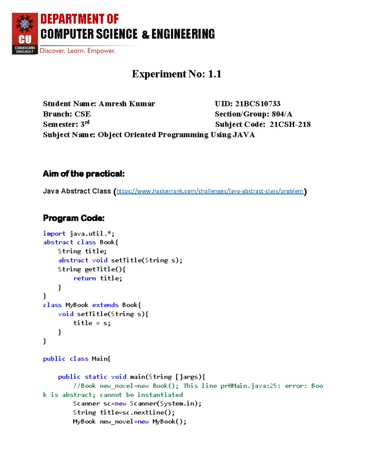 Java Lab 21CSH: Program for Collecting Unique Card Symbols via Set ...