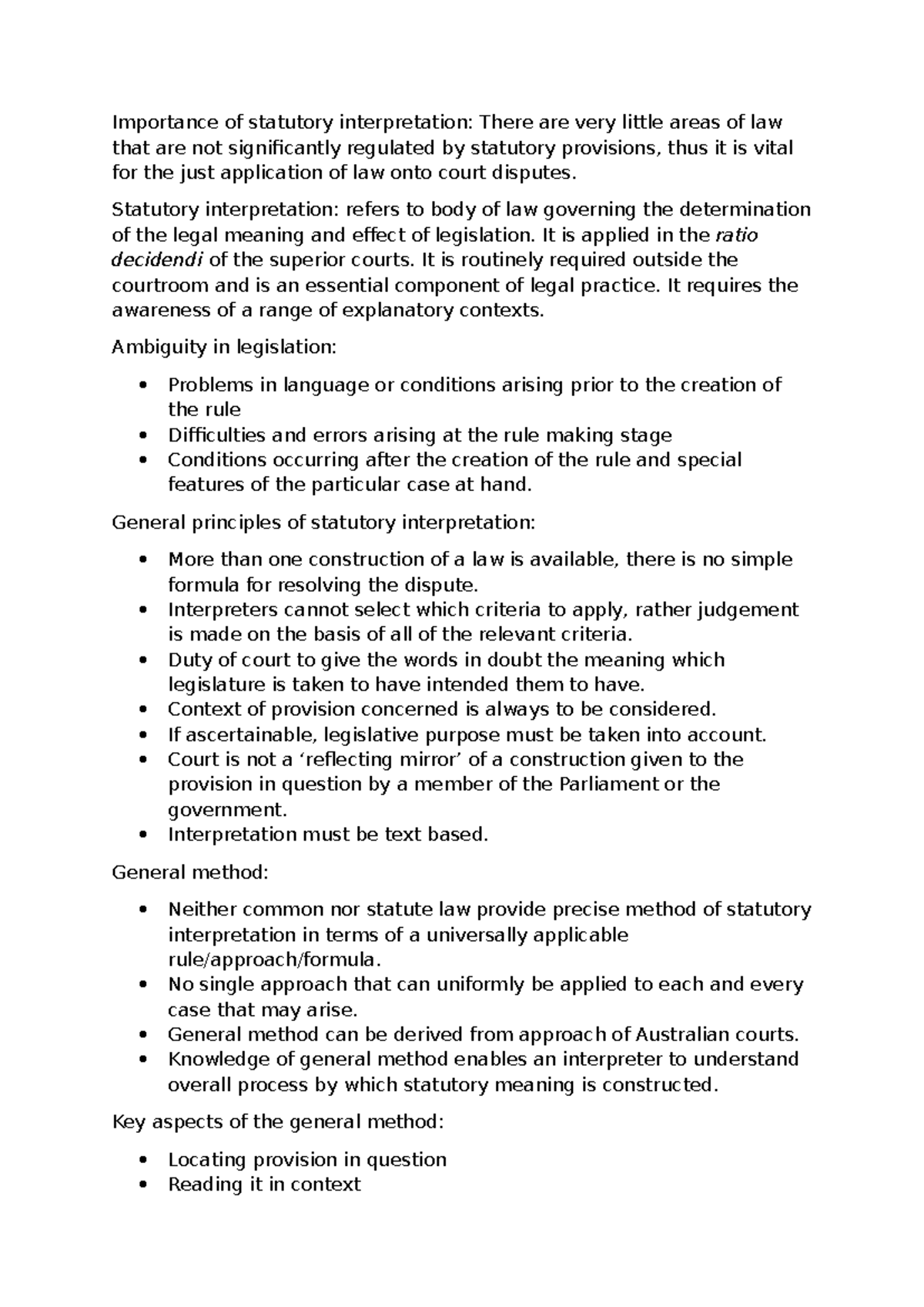 Topic 8 - Week 7 Reading Guide: Understanding Statutory Interpretation ...