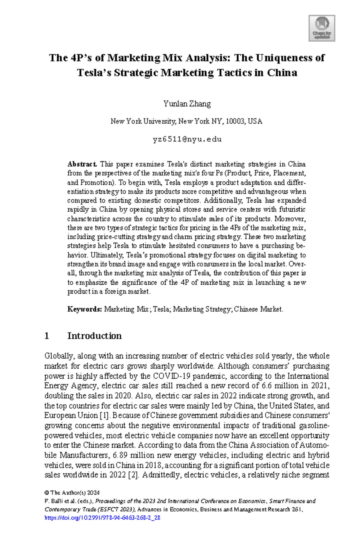 Marketing Mix Analysis of Tesla's Strategies in the Chinese Market ...