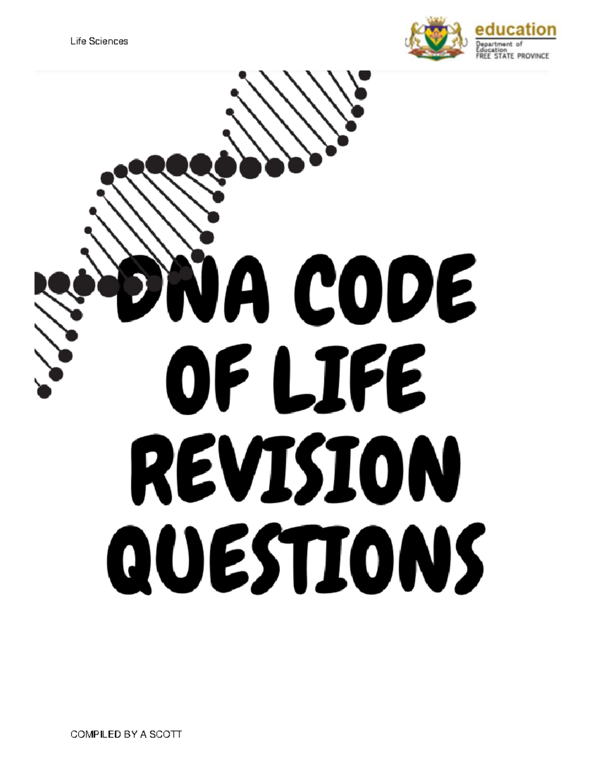 Life Sciences Revision Questions 2026: DNA Code of Life - Studocu