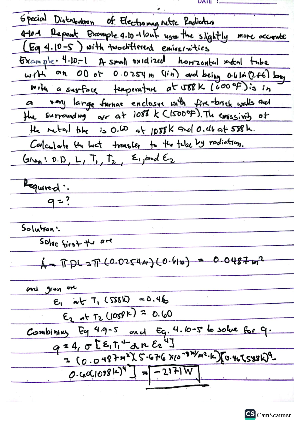 Radiation Heat Transfer Practice Problems - ME 345 - Studocu