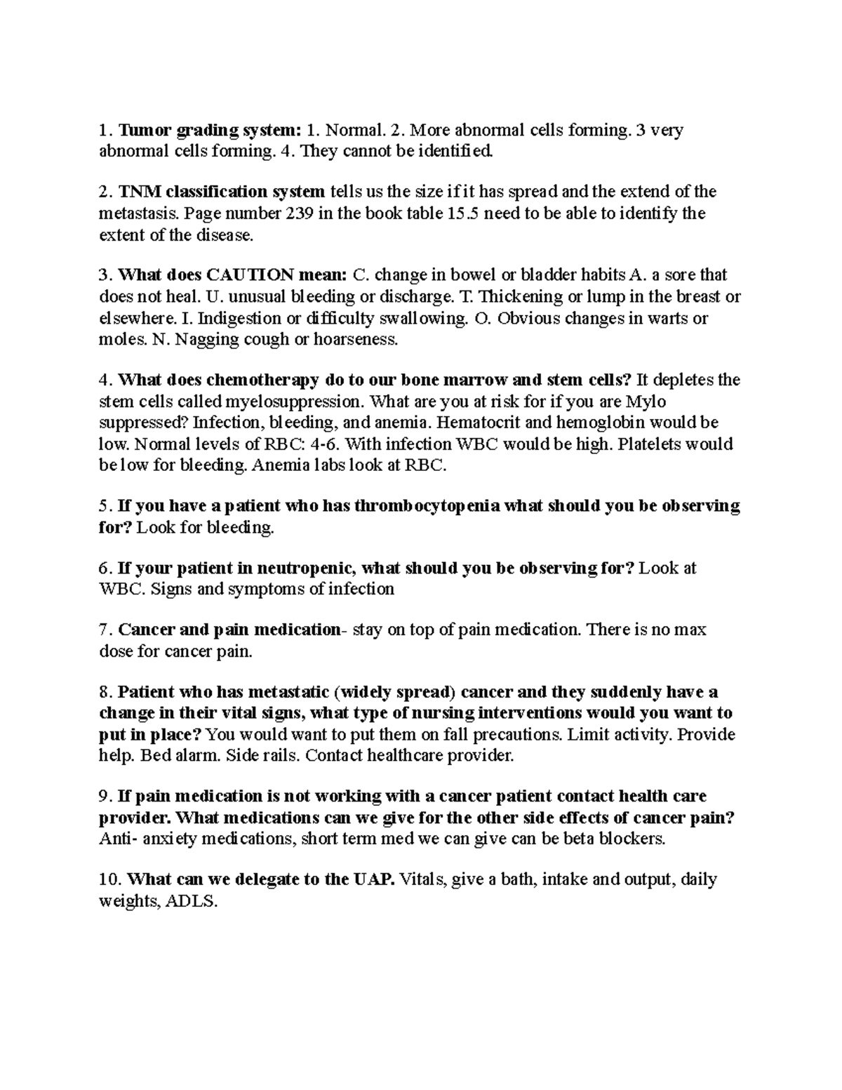 Med Surg 2 Exam 1 Study Guide - Key Concepts & Nursing Interventions ...