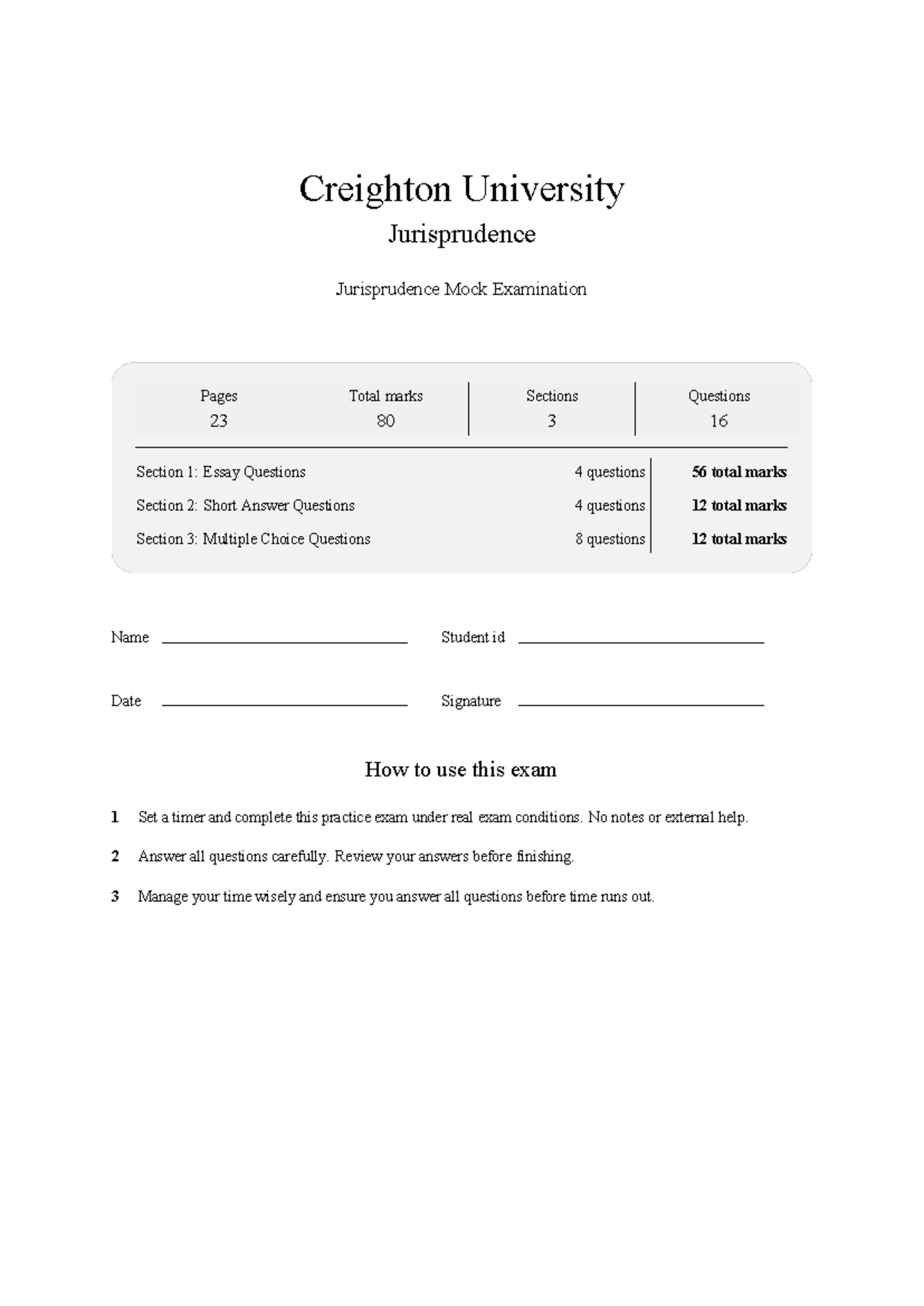 LAW 375 Jurisprudence Mock Exam - Comprehensive Practice 2026 - Studocu