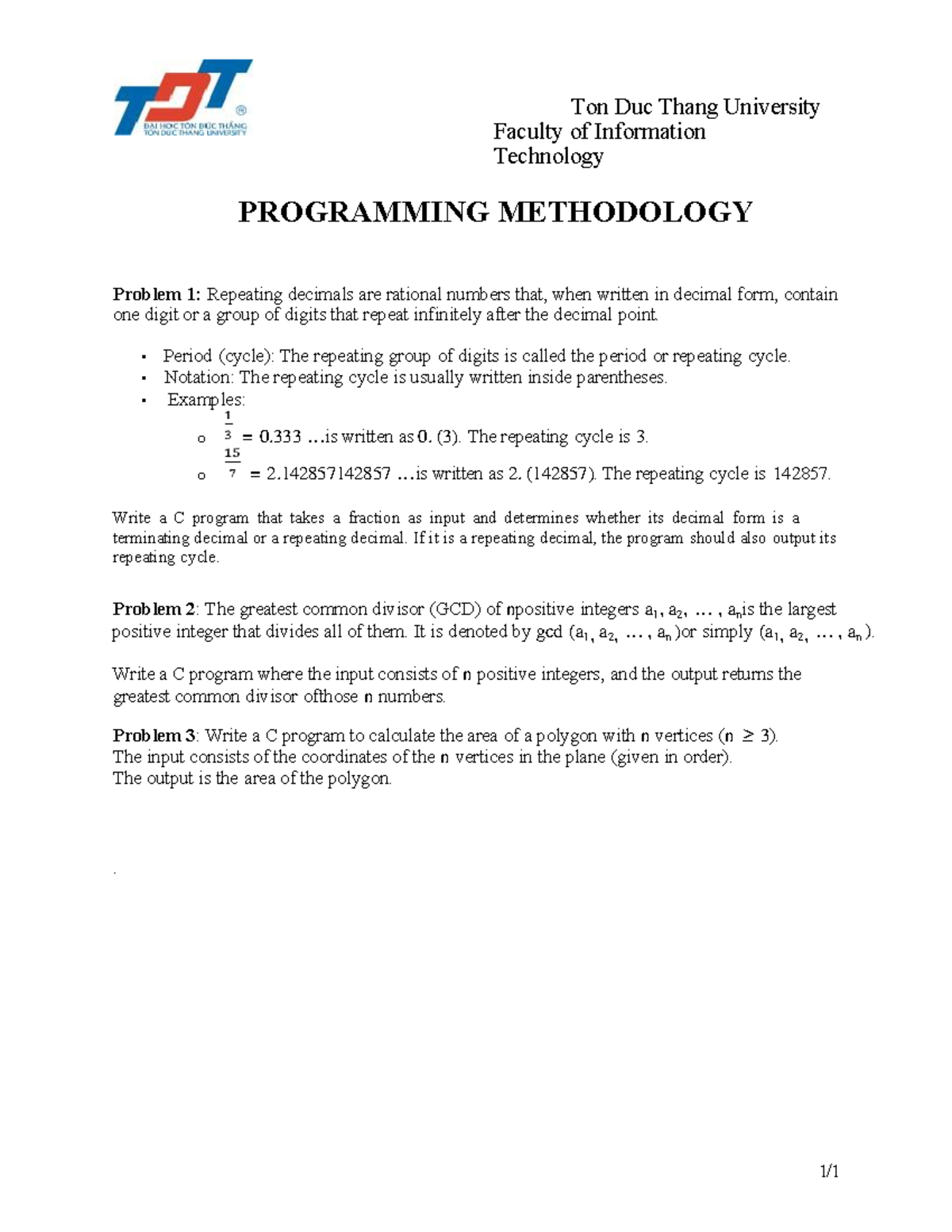Midterm Programming Methodology - 2341244 Solutions and Examples - Studocu