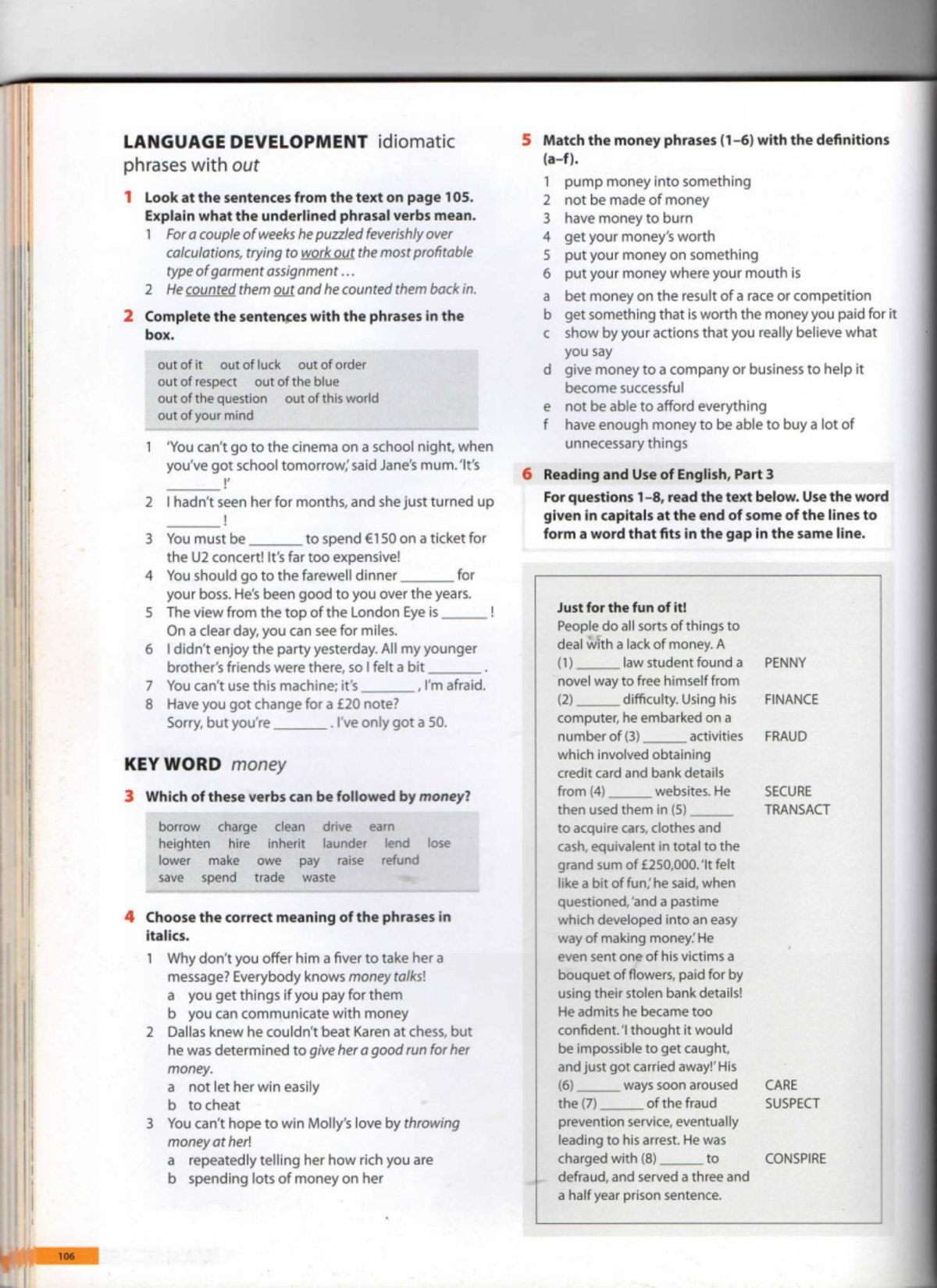 LANGUAGE DEVELOPMENT: Idiomatic Money Phrases - CAE Extra Exercises ...