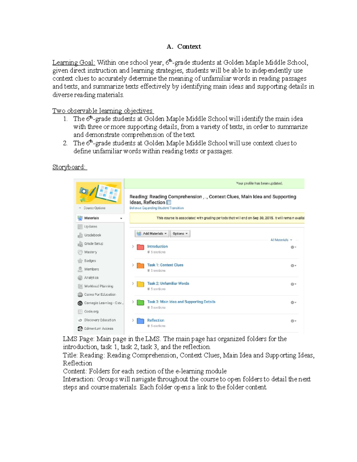 SGM2 Task 3: Reading Comprehension & Context Clues Module Overview ...