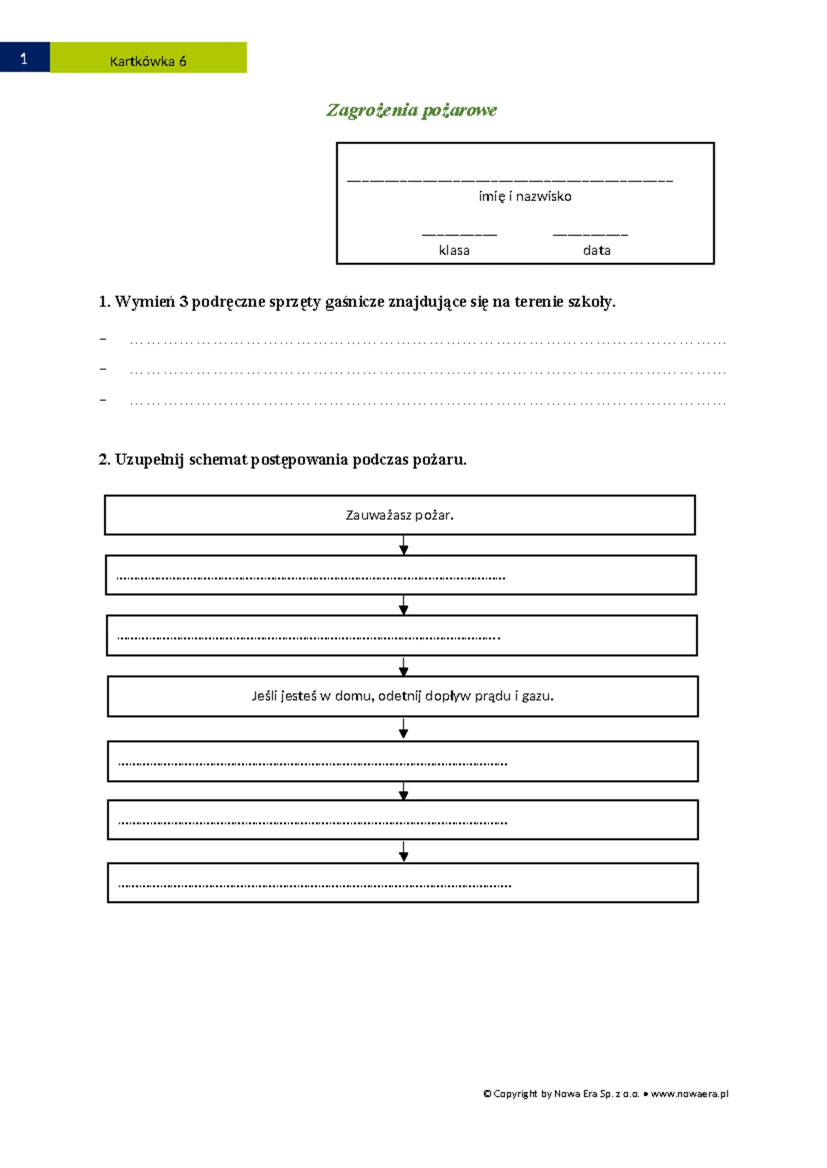 Edb Zagrożenia Pożarowe Sprawdzian 3 Gimnazjum www.studocu.com