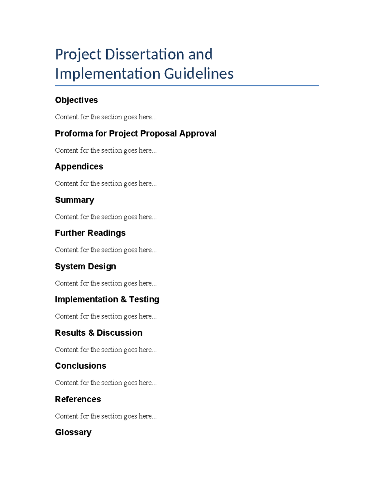 Project Dissertation and Implementation Guidelines-1 - Project ...