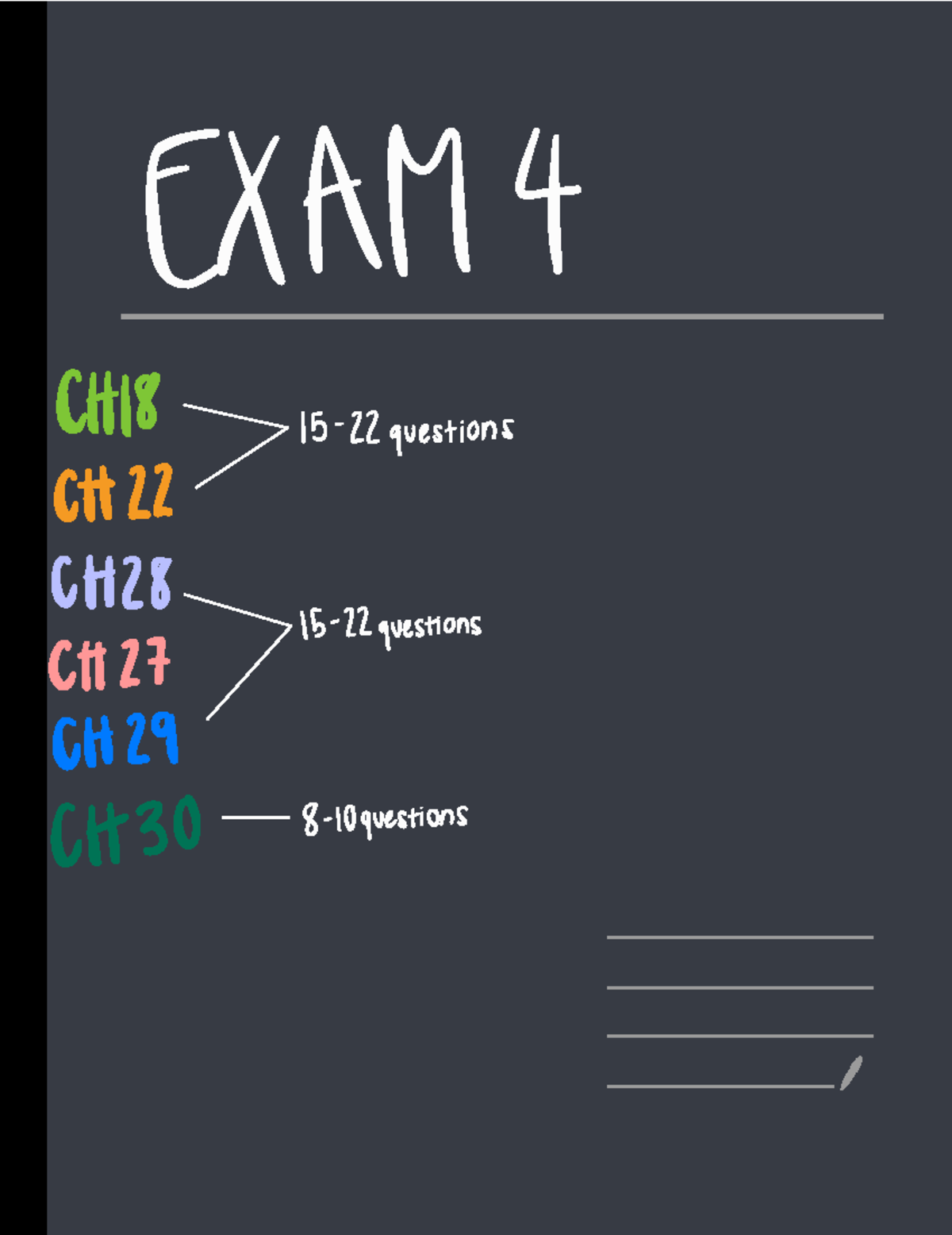 Exam 4 study guide - exam notes - EXAM CHIS 15- questions CH CH 15 ...